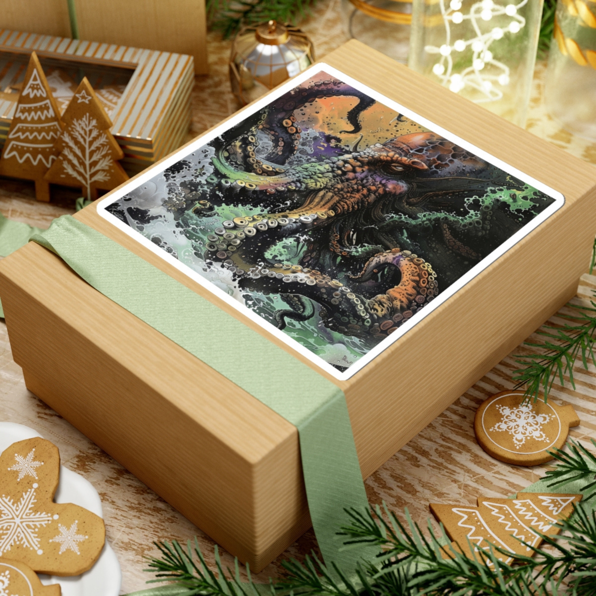 Kraken Greek Mythology Monster Kiss-Cut Stickers Kraken Greek Mythology Monster Kiss-Cut Stickers