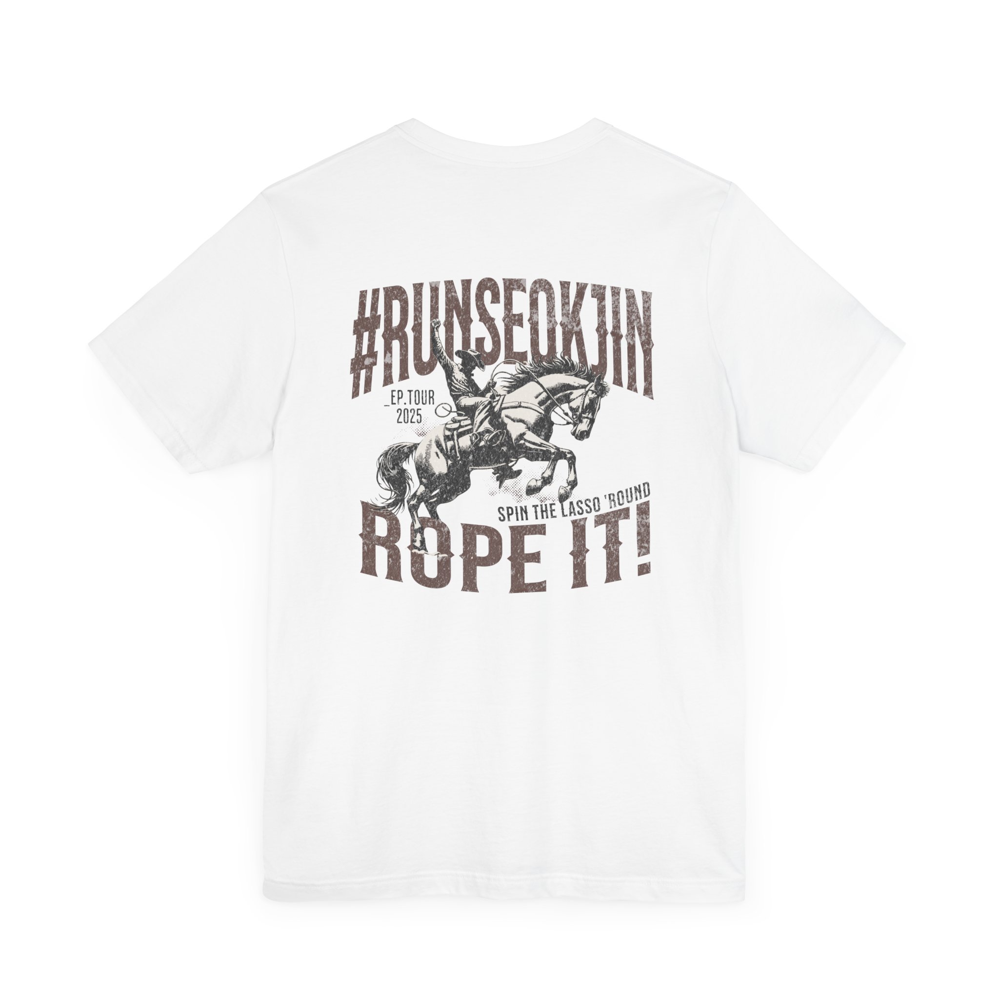 Jin Rope It Solo Tour Unisex Tee, Printed on Front and Back, Designed for Army, by Army product thumbnail image Jin Rope It Solo Tour Unisex Tee, Printed on Front and Back, Designed for Army, by Army product thumbnail image