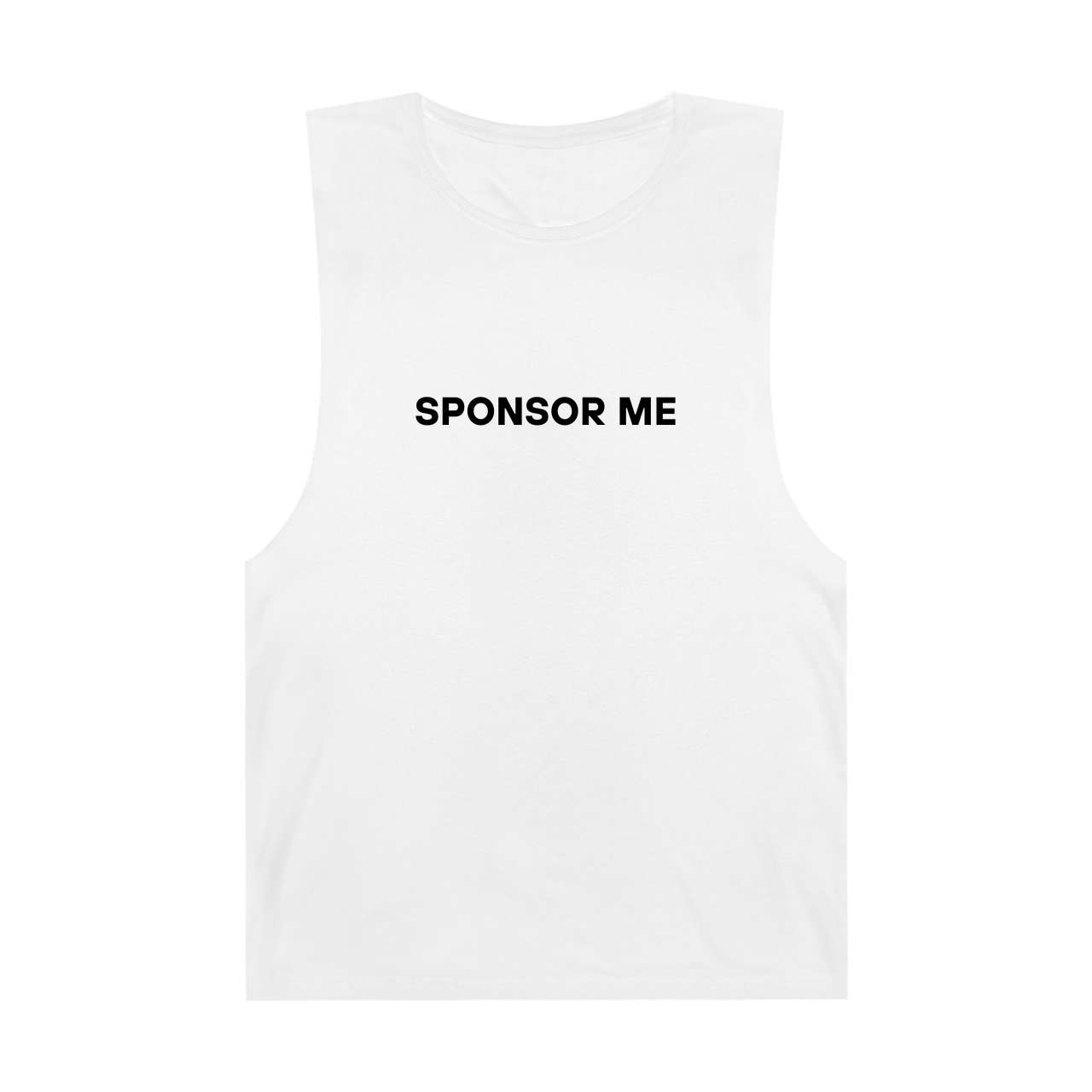 'Sponsor Me' Tank - white product thumbnail image 'Sponsor Me' Tank - white product thumbnail image