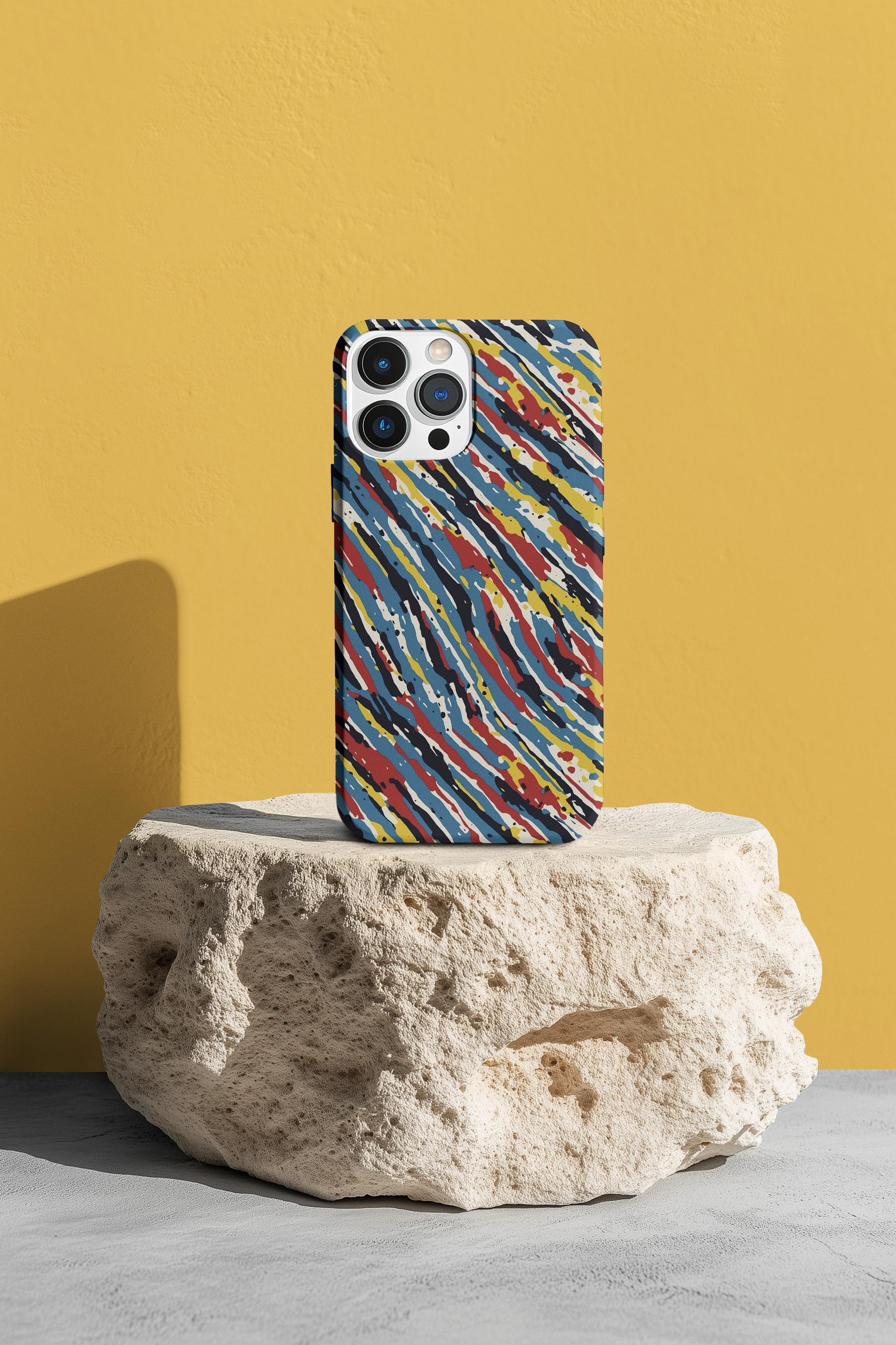 Electric Splash – Vibrant Abstract Streak Art Tough Phone Case product thumbnail image
