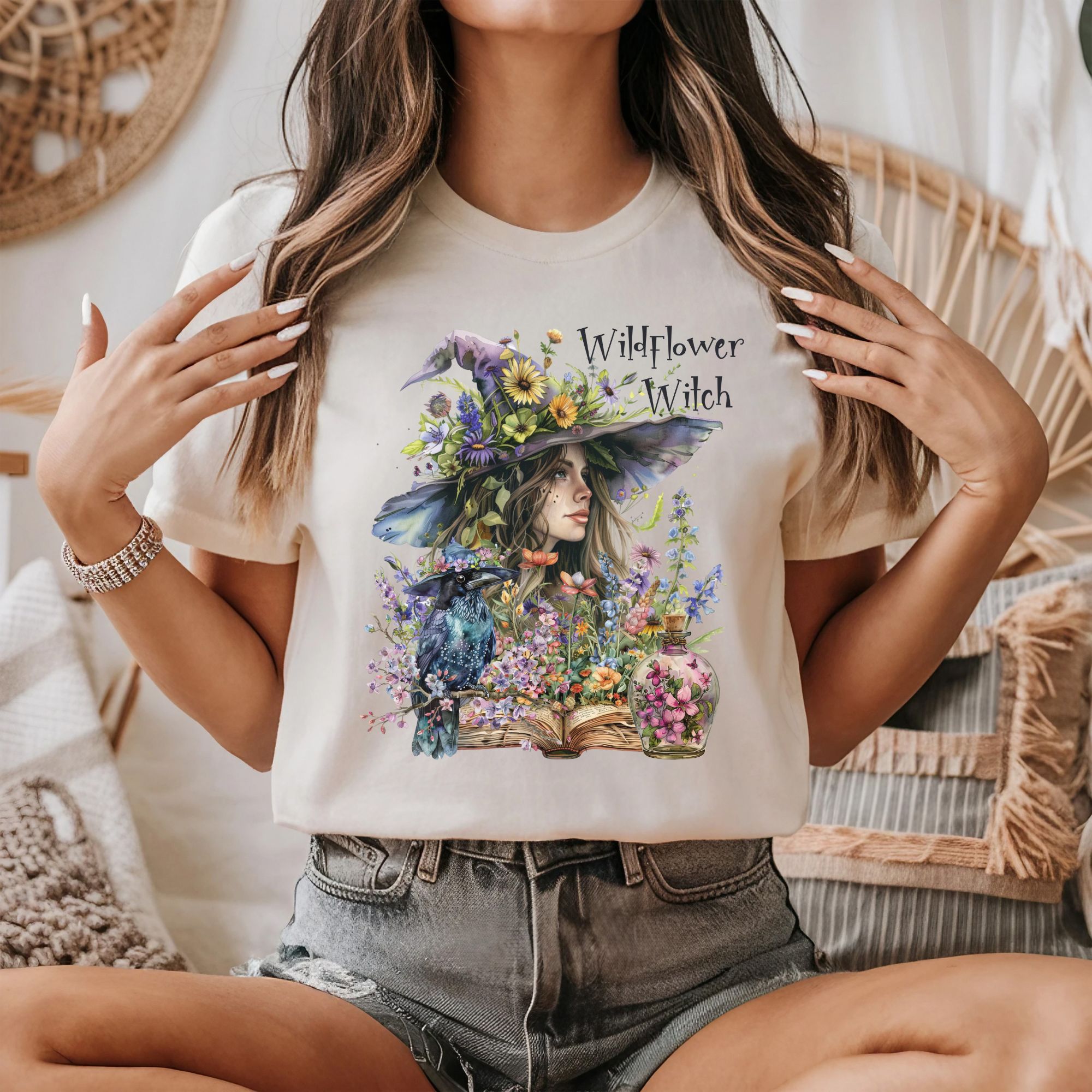 Wildflower Witch T-Shirt product thumbnail image Wildflower Witch T-Shirt product thumbnail image