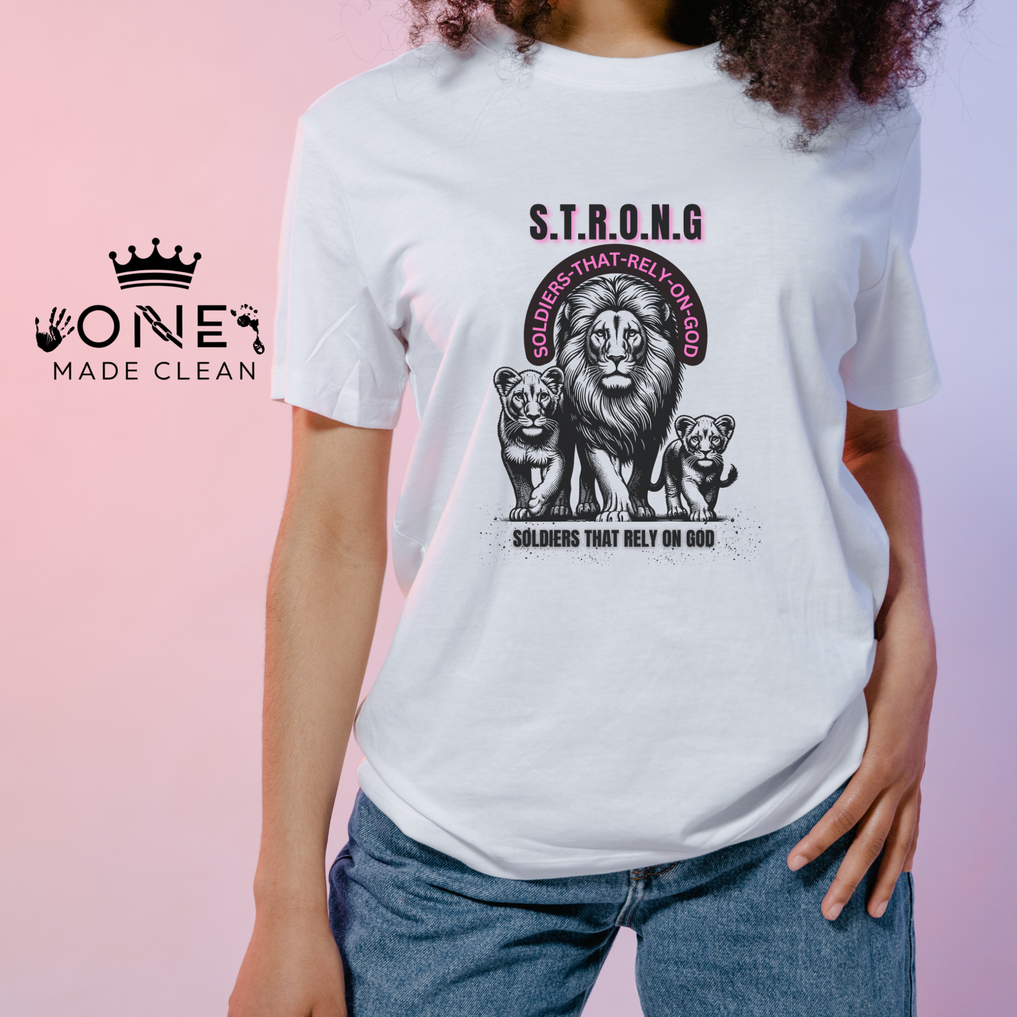 S.T.R.O.N.G. Lion Graphic Tee - Perfect for Faith & Strength S.T.R.O.N.G. Lion Graphic Tee - Perfect for Faith & Strength
