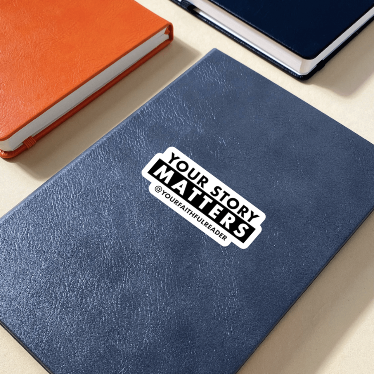 YFR Your Story Matters Kiss-Cut Vinyl Sticker, Journal Decor, Gift for Readers, Home Office Decor product thumbnail image YFR Your Story Matters Kiss-Cut Vinyl Sticker, Journal Decor, Gift for Readers, Home Office Decor product thumbnail image