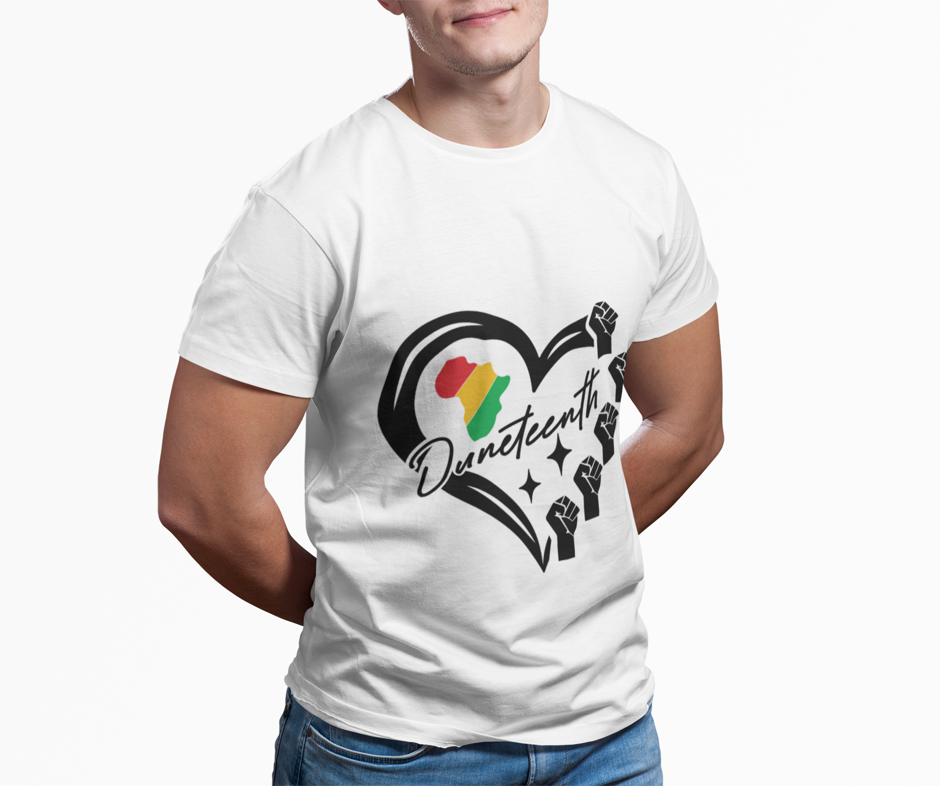 Juneteenth Heart Unisex T-Shirt