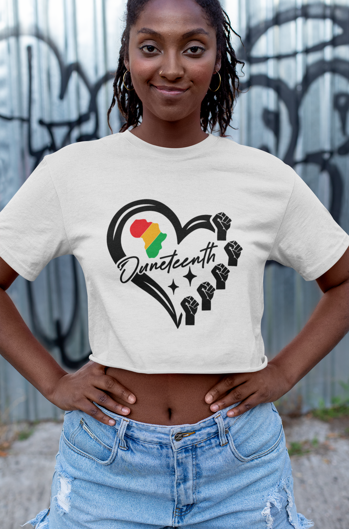 Juneteenth Heart Unisex T-Shirt product thumbnail image Juneteenth Heart Unisex T-Shirt product thumbnail image