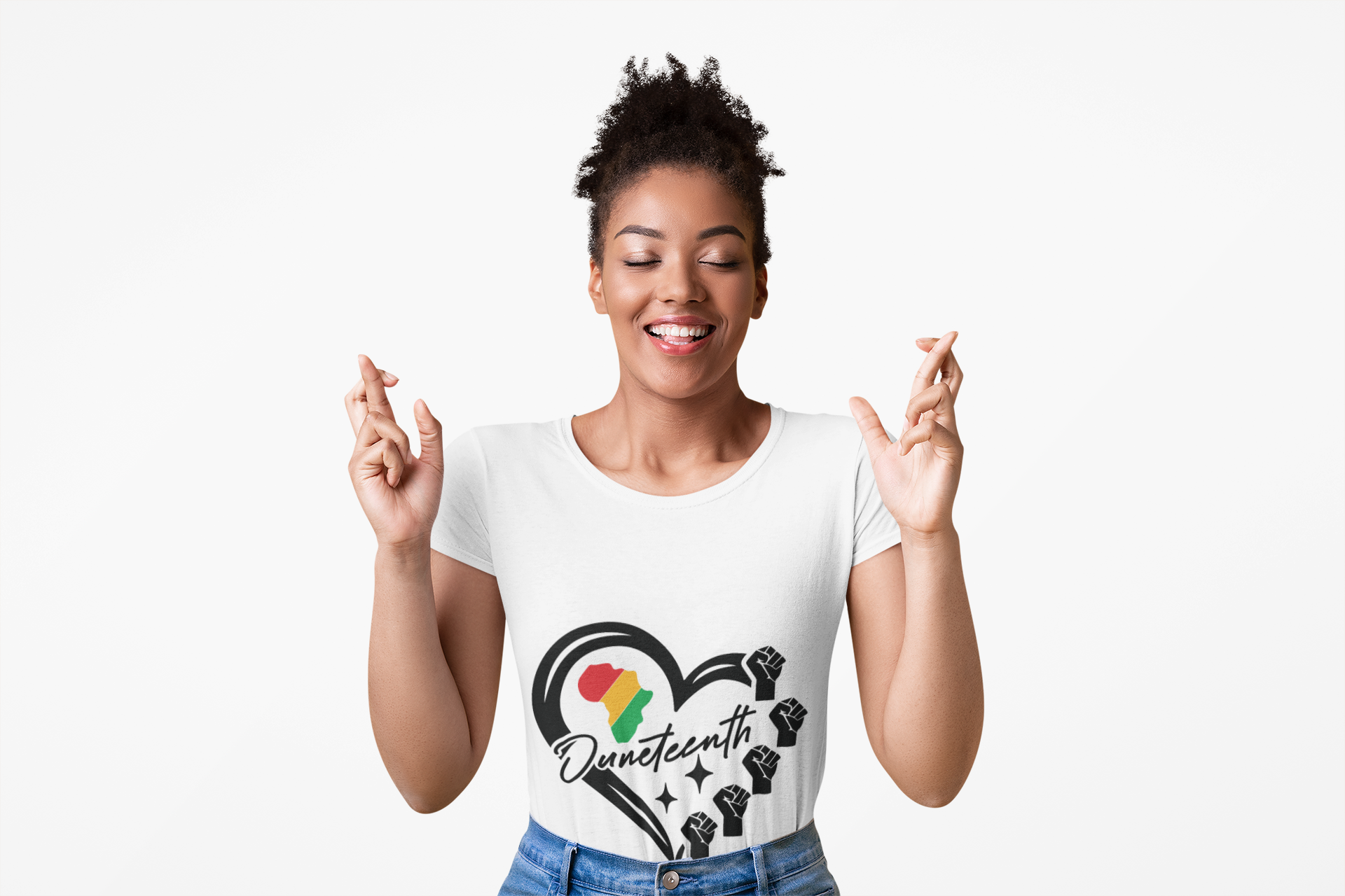 Juneteenth Heart Unisex T-Shirt product thumbnail image Juneteenth Heart Unisex T-Shirt product thumbnail image