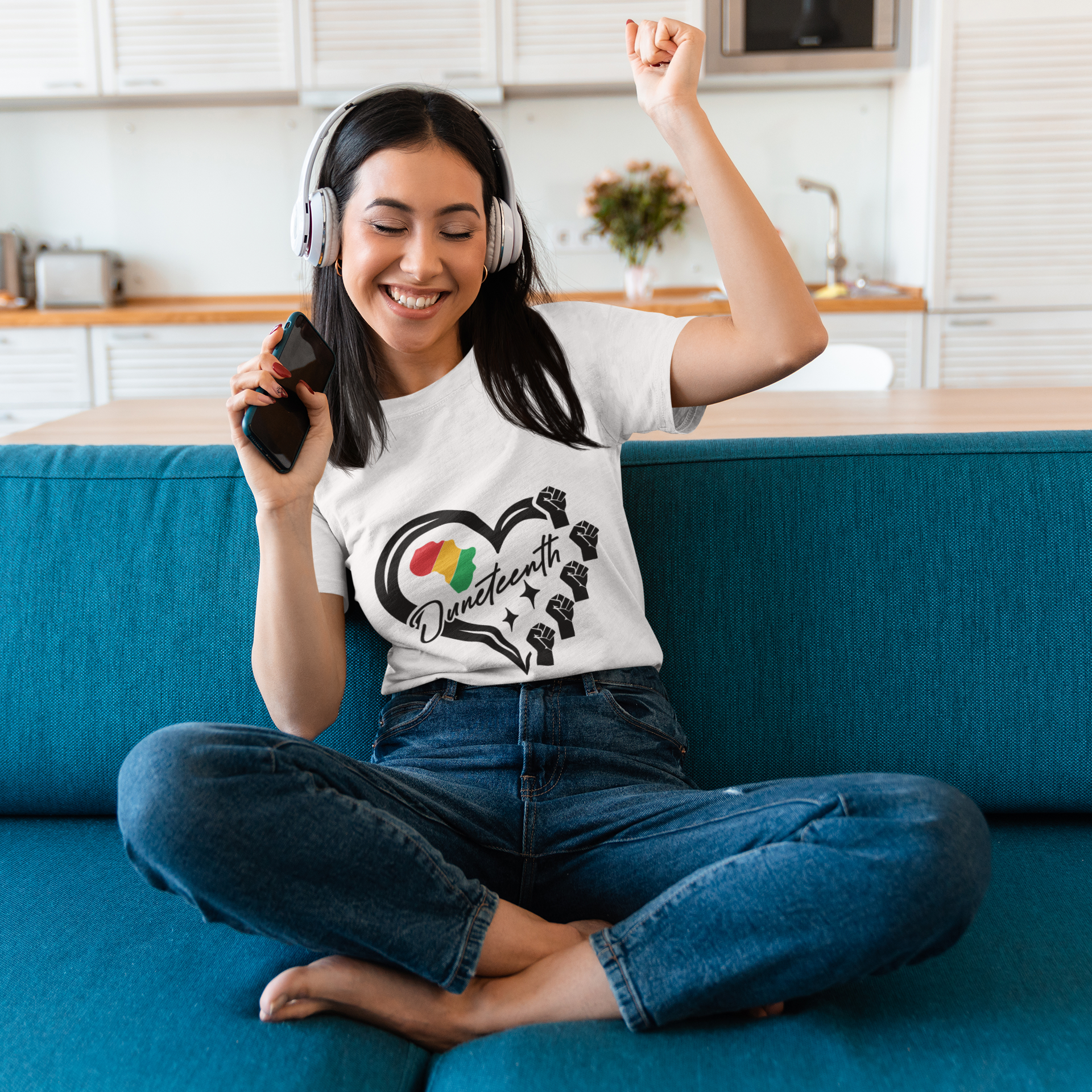 Juneteenth Heart Unisex T-Shirt product thumbnail image Juneteenth Heart Unisex T-Shirt product thumbnail image