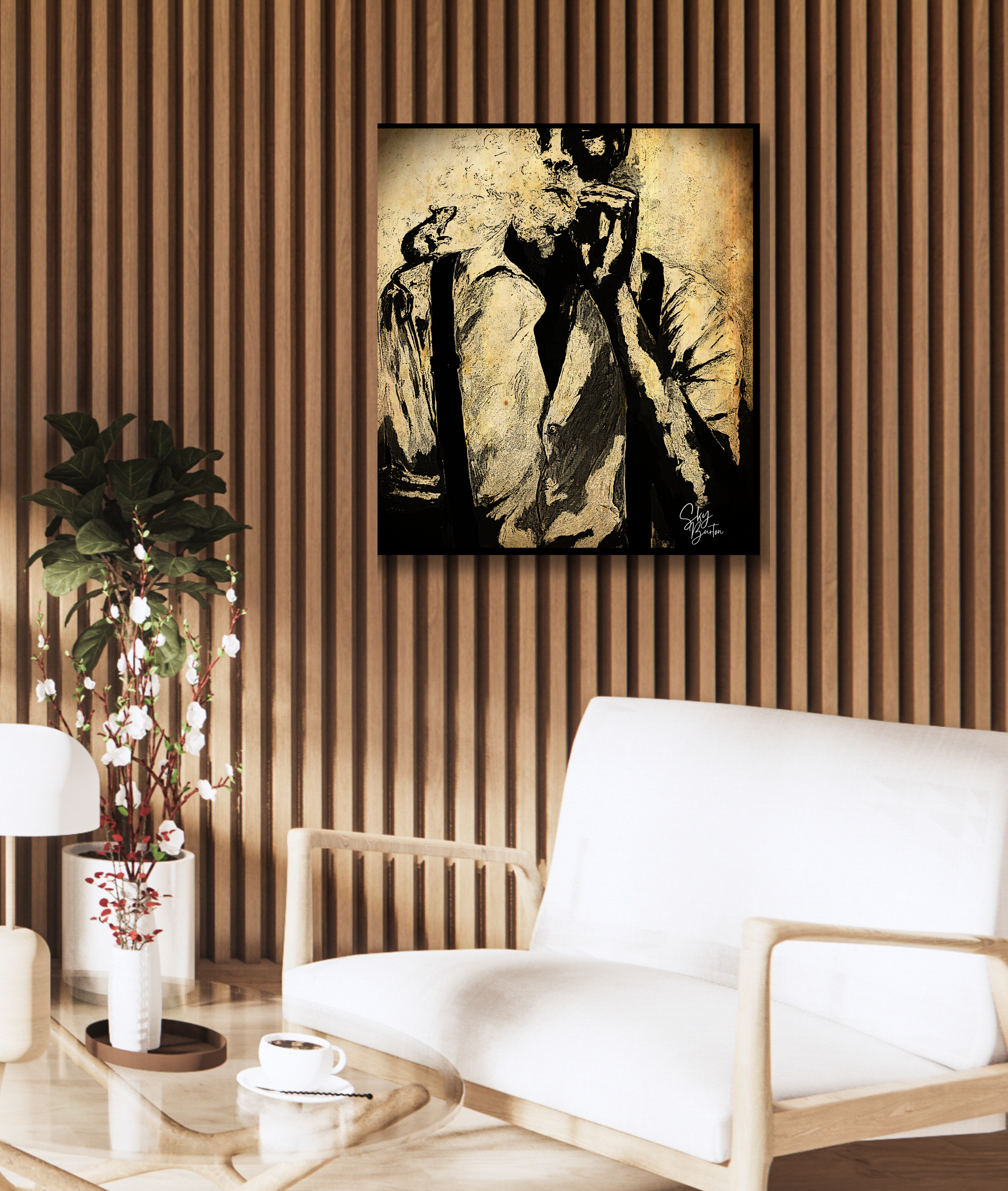 Jackson and the Rat by Skylar Burton Gallery Canvas Wraps, Vertical Frame Jackson and the Rat by Skylar Burton Gallery Canvas Wraps, Vertical Frame