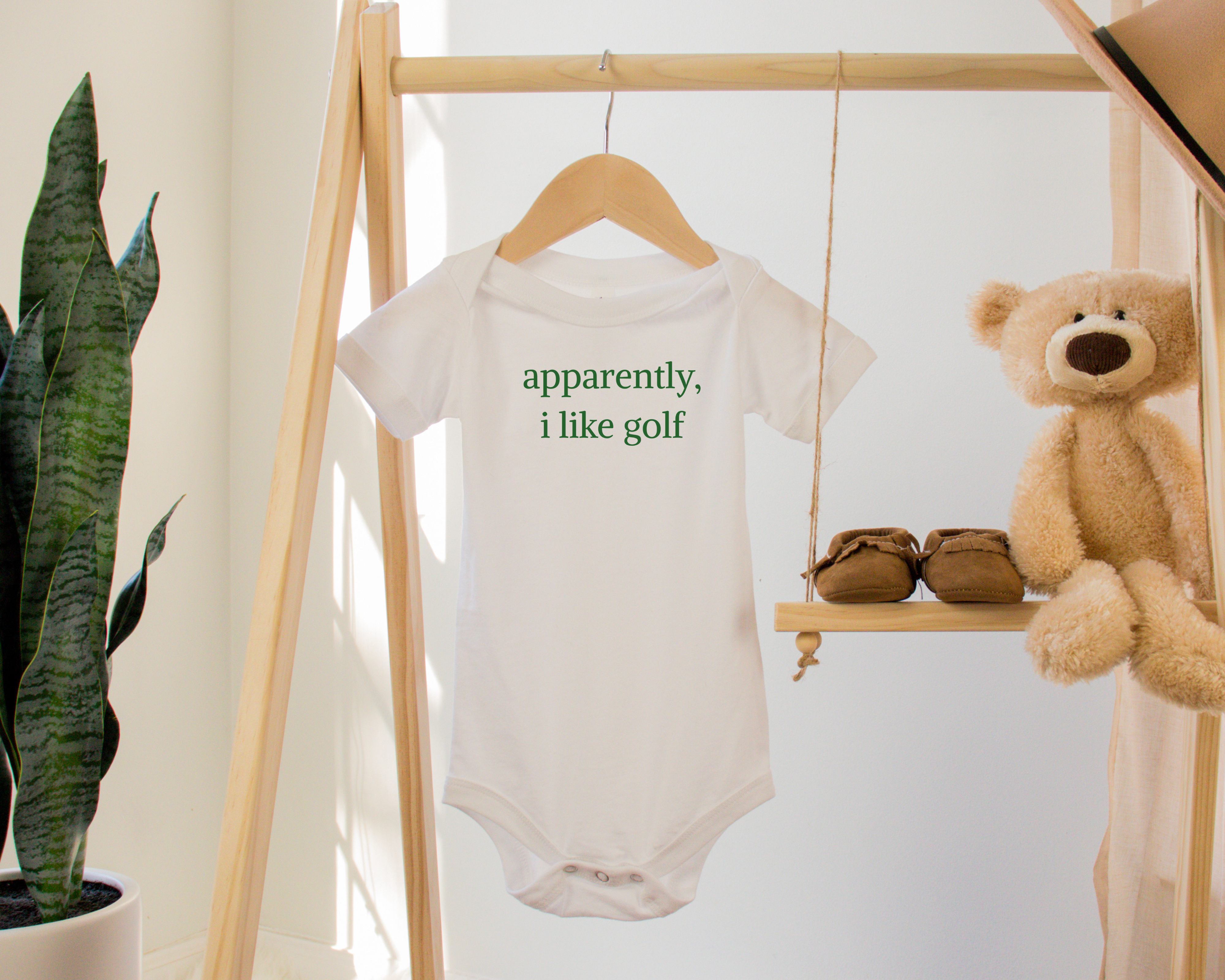 Golf Baby Bodysuit, Cute Infant One Piece, Baby Shower Gift, New Parent Outfit, Funny Baby Clothes, Golf Lover's Gift product thumbnail image Golf Baby Bodysuit, Cute Infant One Piece, Baby Shower Gift, New Parent Outfit, Funny Baby Clothes, Golf Lover's Gift product thumbnail image