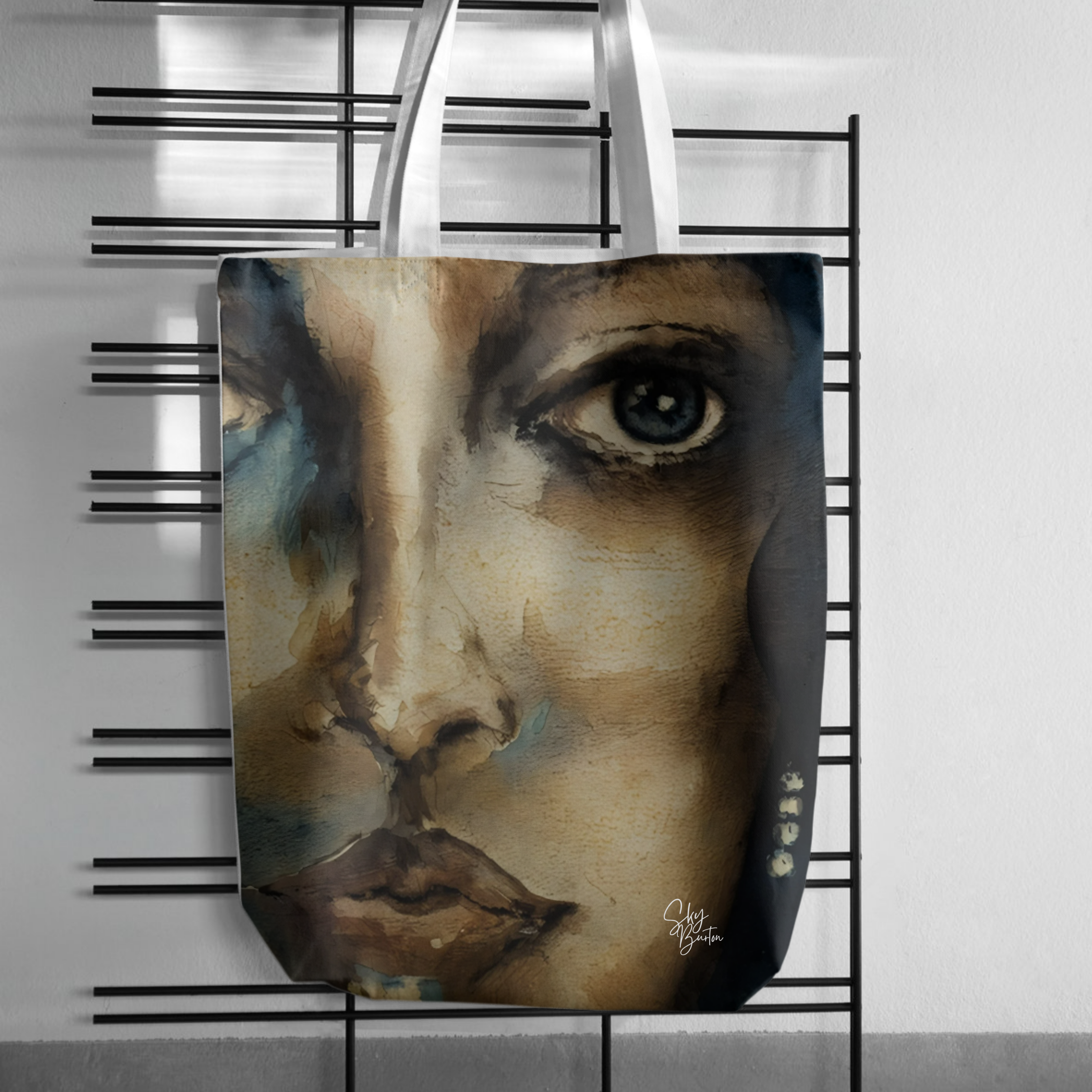 Maya from the Sage Girl Series by Skylar Burton Artistic Tote Bag - Unique Portrait Design, Eco-Friendly Shopping Bag, Gift for Art Lovers, Everyday Use, Chic Tote for All Occasions Maya from the Sage Girl Series by Skylar Burton Artistic Tote Bag - Unique Portrait Design, Eco-Friendly Shopping Bag, Gift for Art Lovers, Everyday Use, Chic Tote for All Occasions