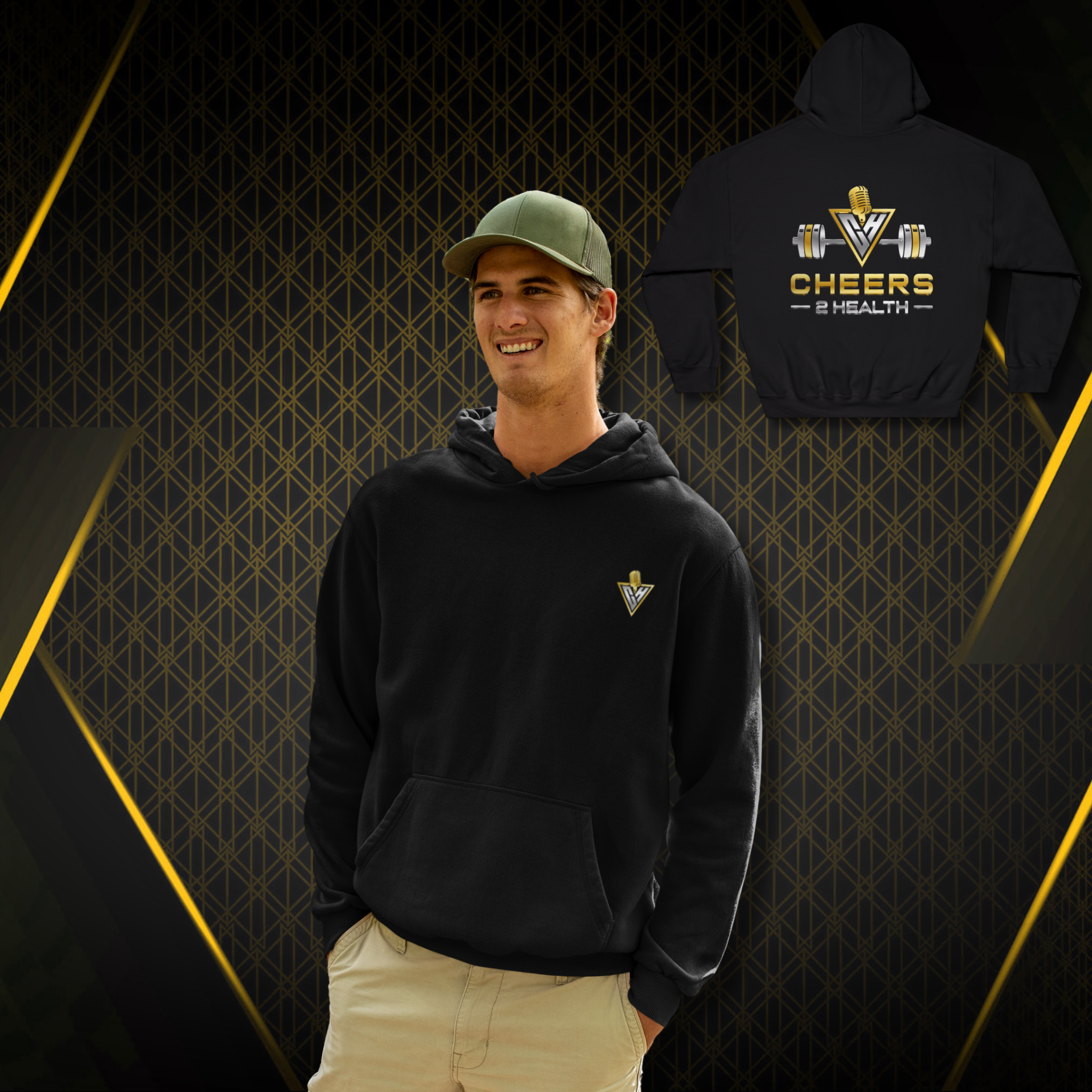 Hooded Sweatshirt with C2H pump cover Hooded Sweatshirt with C2H pump cover