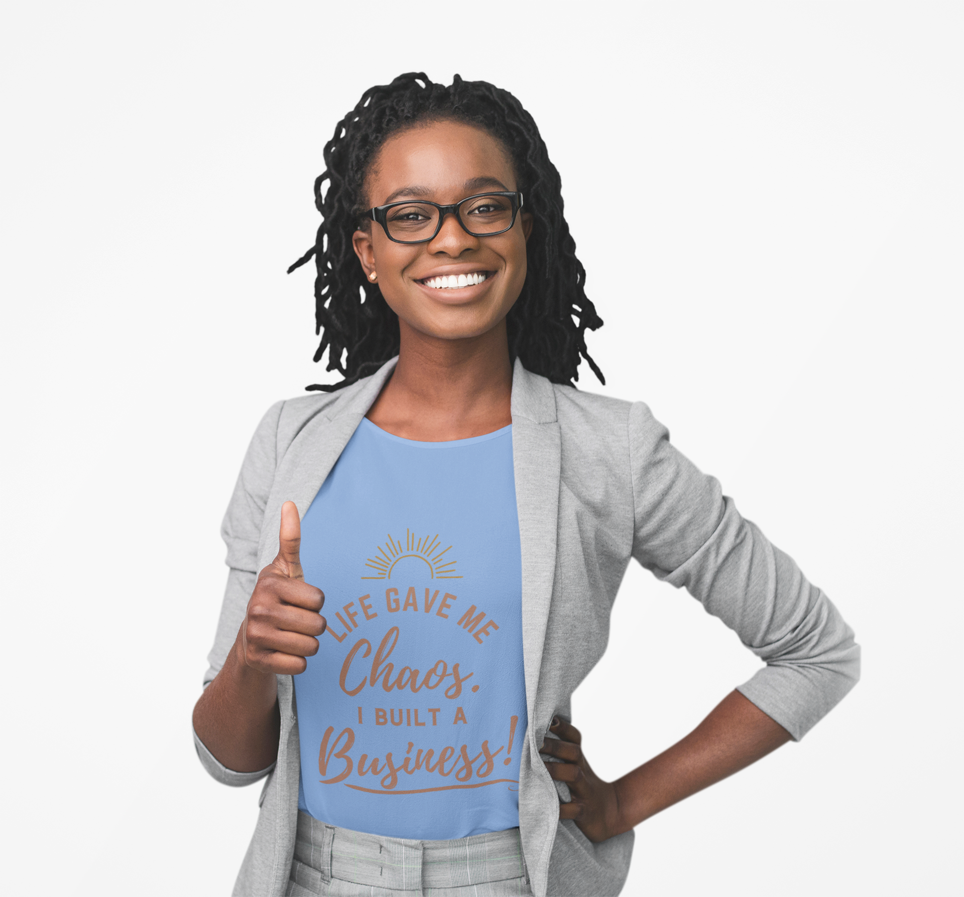 Life Gave Me Chaos T-Shirt – Funny Motivational Entrepreneur Tee – Unisex Softstyle Comfort – Inspirational Business Quote Shirt – Hustle and Humor Gift Idea product thumbnail image