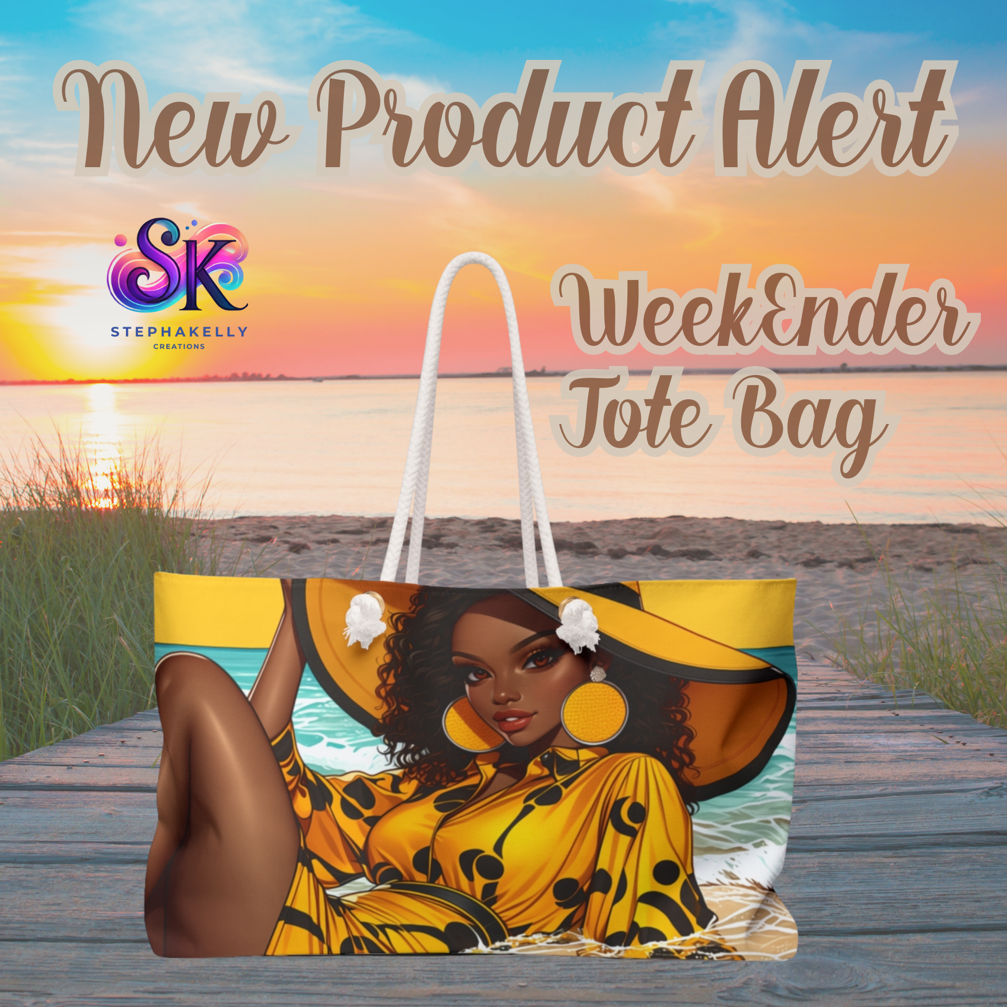 Weekender Bag - Bold &amp; Bougie Coastal Vibe