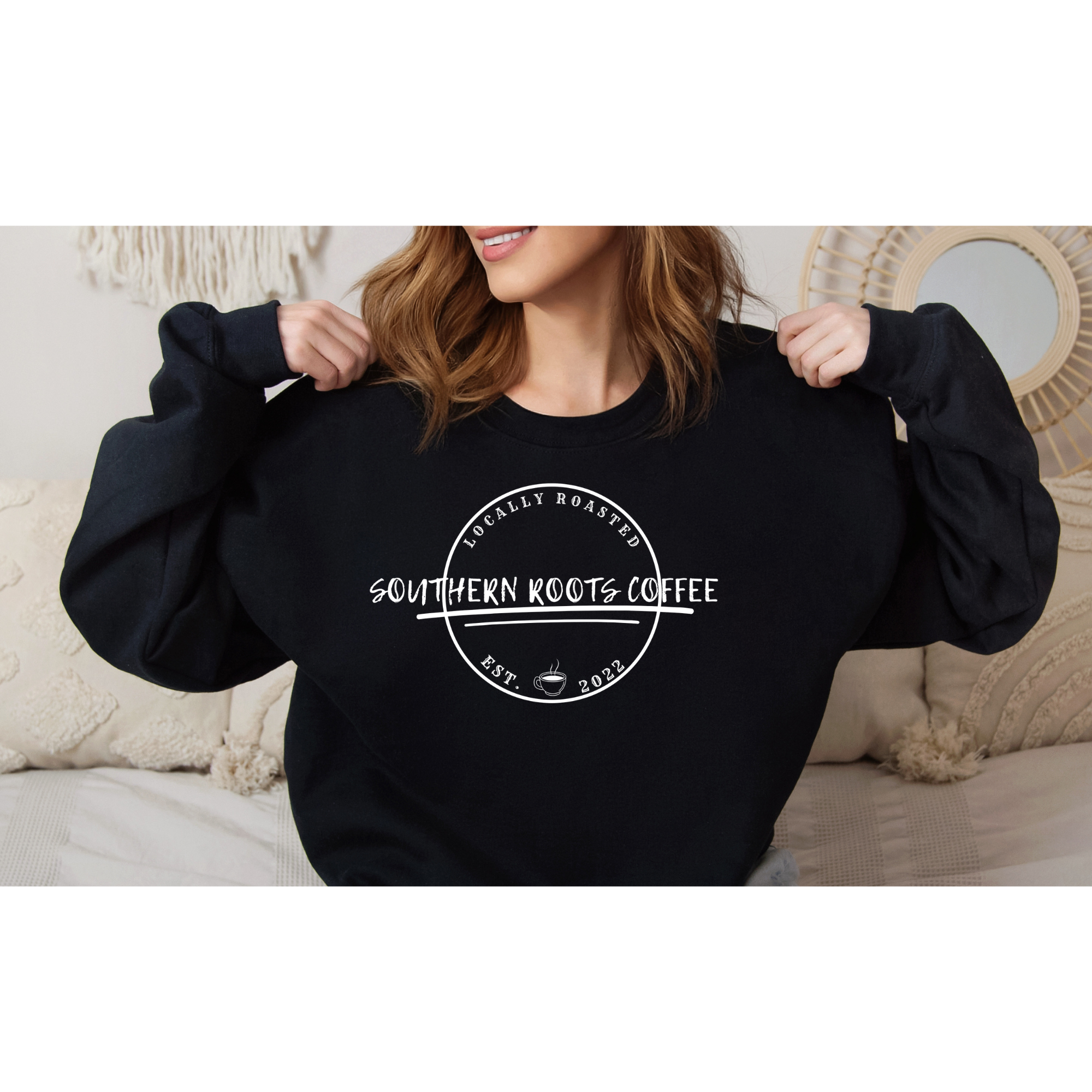 Southern Roots Coffee Crewneck Sweatshirt product thumbnail image Southern Roots Coffee Crewneck Sweatshirt product thumbnail image
