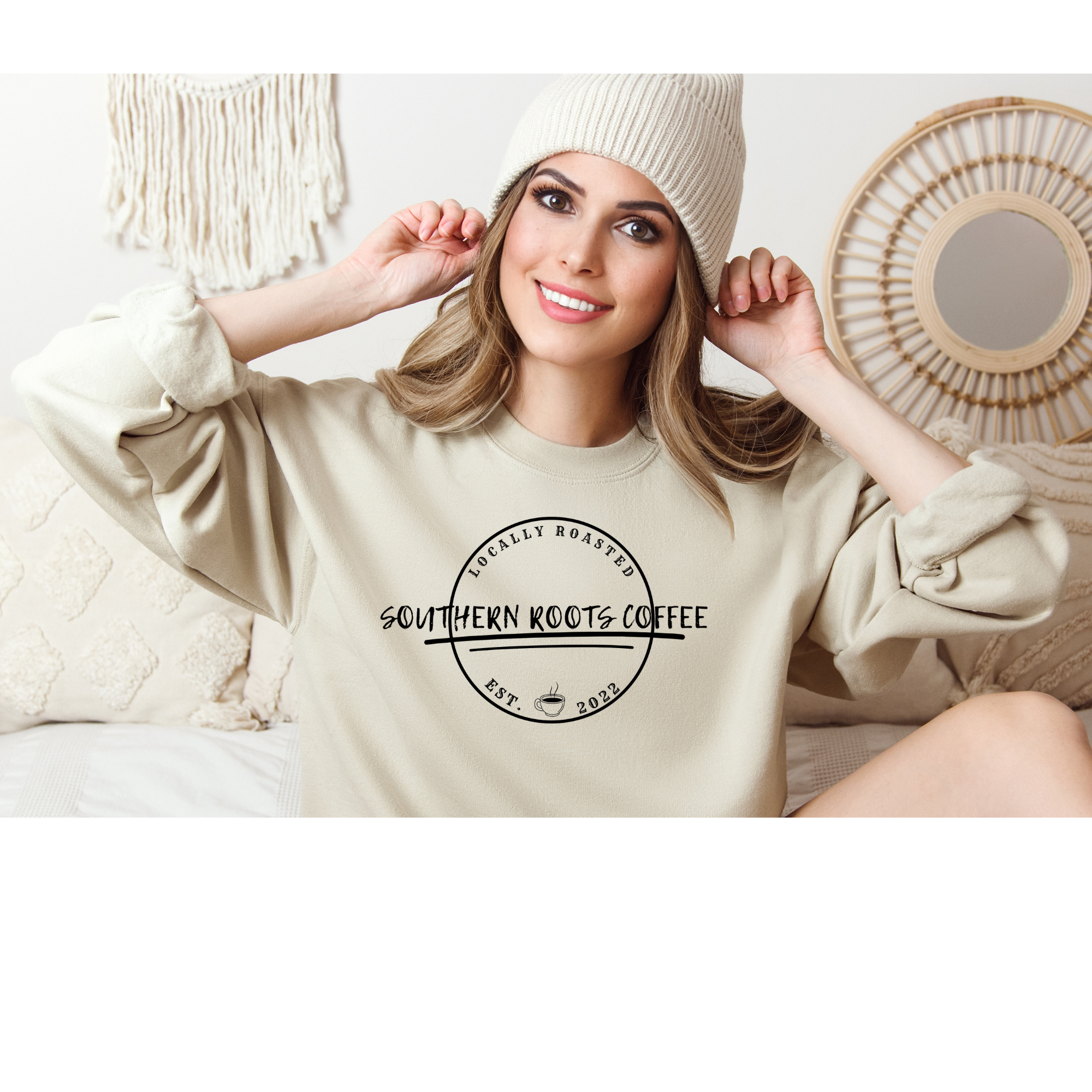 Southern Roots Coffee Crewneck Sweatshirt product thumbnail image Southern Roots Coffee Crewneck Sweatshirt product thumbnail image