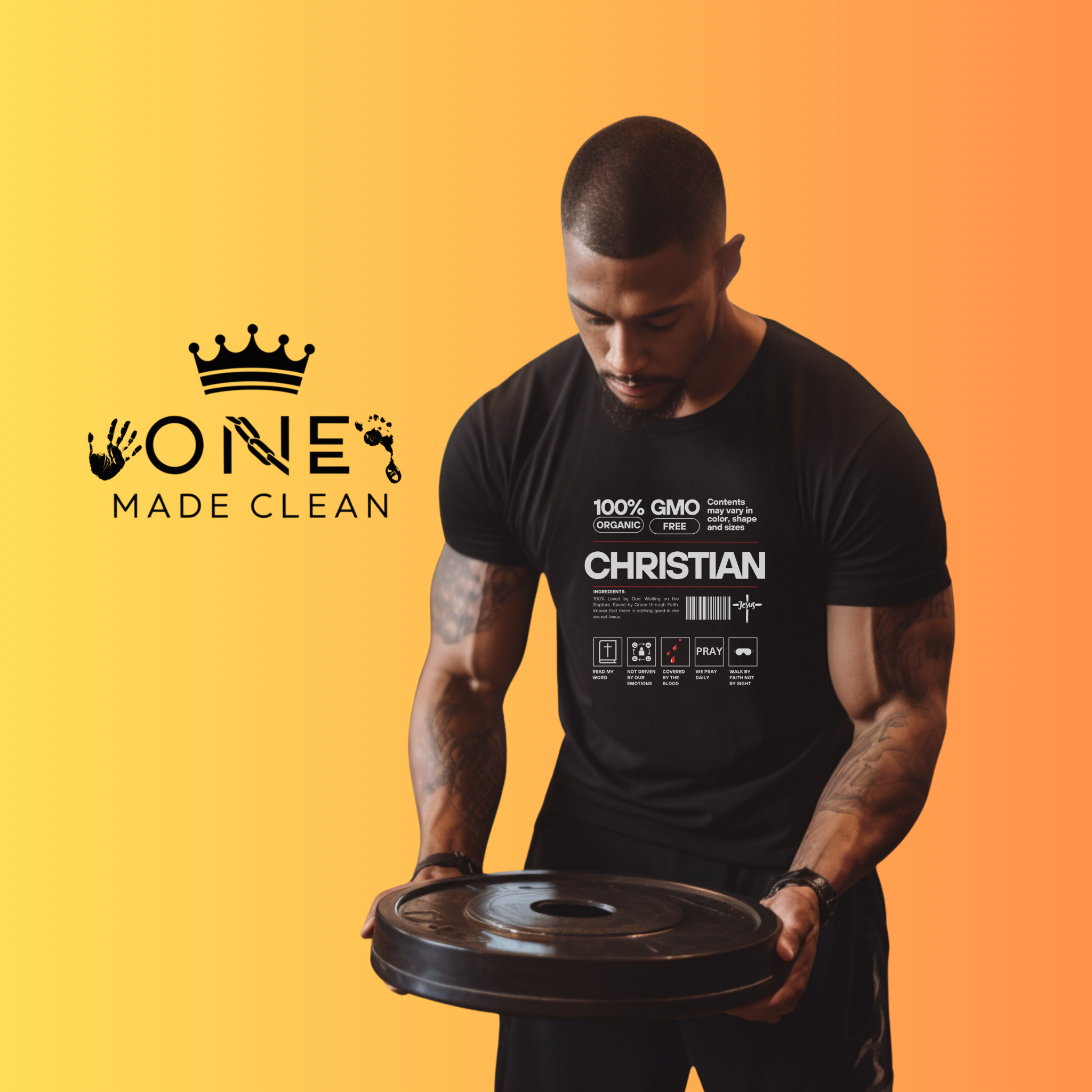 Christian Affirmation Tee, Unisex Cotton Crew, Faith-Based Gift, Inspirational T-Shirt, Religious Apparel, Gift for Believers