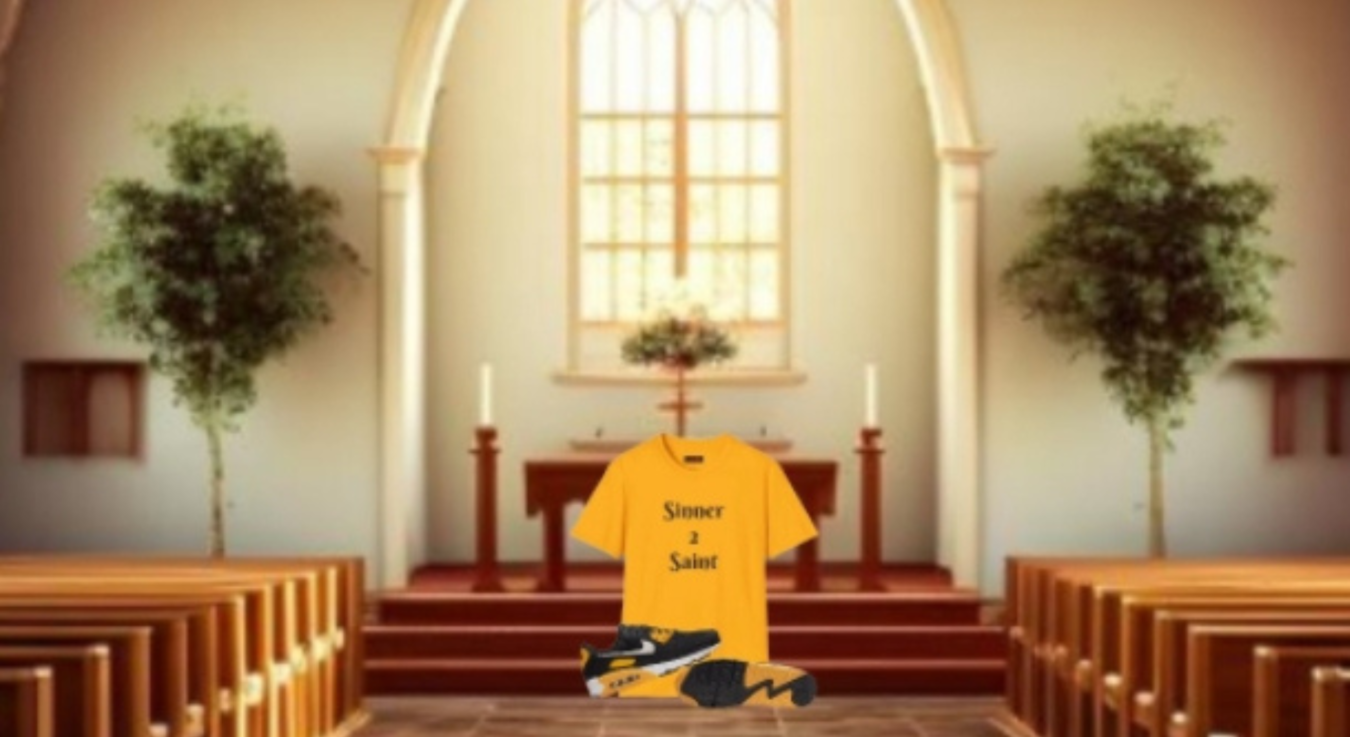 Sinner 2 Saint Unisex Softstyle T-Shirt product thumbnail image Sinner 2 Saint Unisex Softstyle T-Shirt product thumbnail image