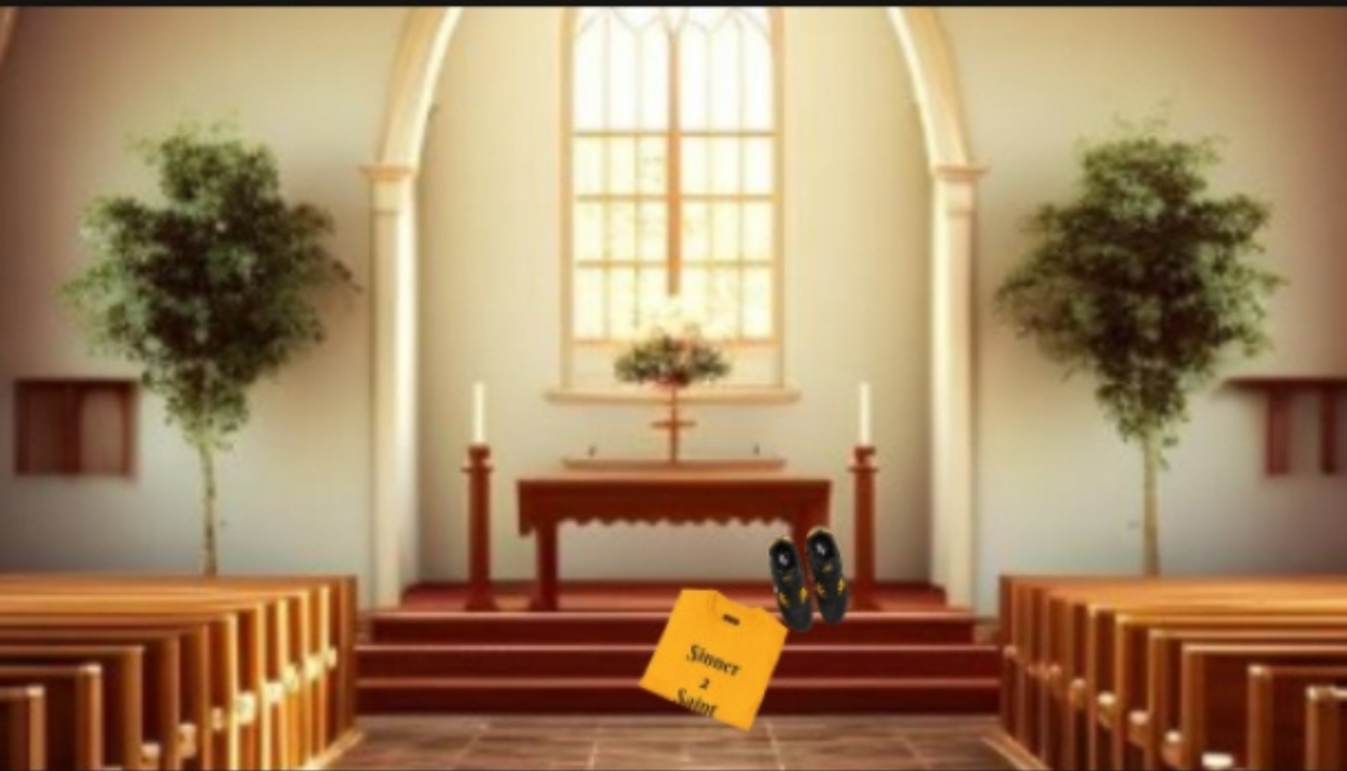 Sinner 2 Saint Unisex Softstyle T-Shirt product thumbnail image Sinner 2 Saint Unisex Softstyle T-Shirt product thumbnail image