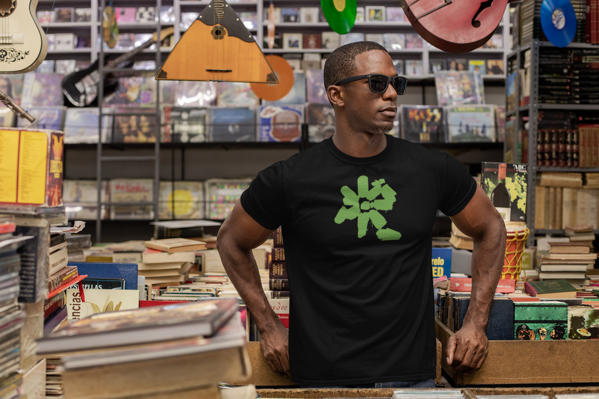 Unisex Dazie Green 100% Cotton Crew Tee product thumbnail image Unisex Dazie Green 100% Cotton Crew Tee product thumbnail image