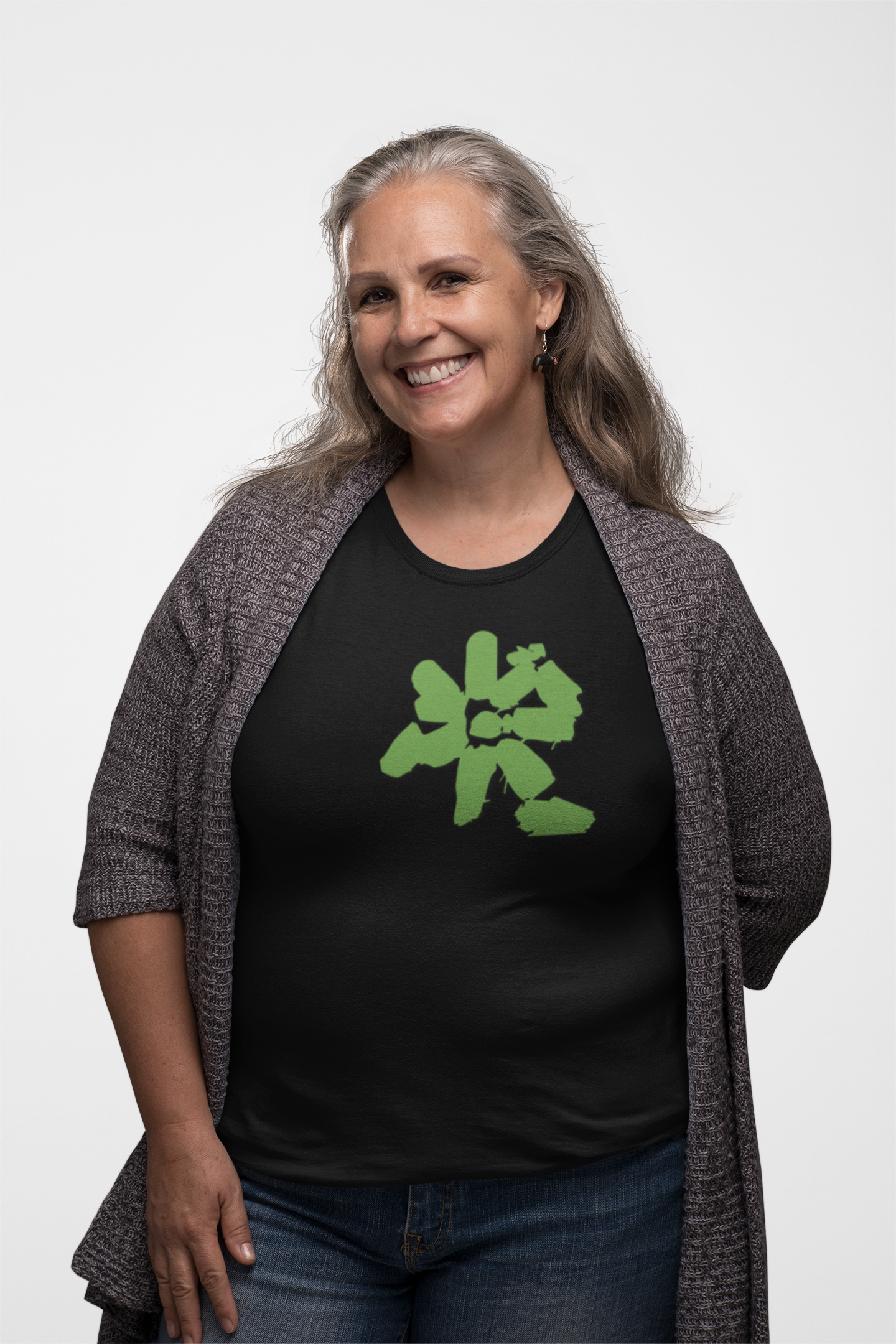 Women's Dazie Green 100% Cotton Tee product thumbnail image Women's Dazie Green 100% Cotton Tee product thumbnail image