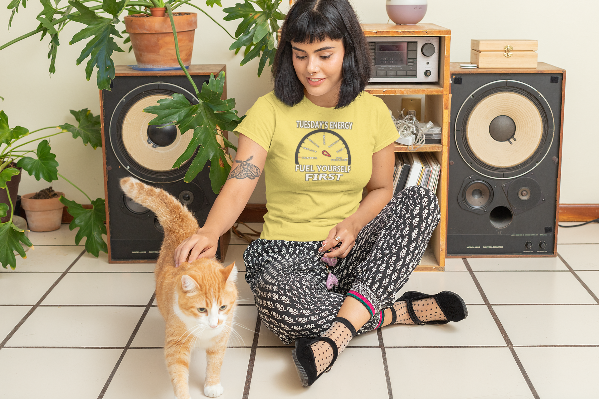 Tuesday Energy Tee – “Fuel Yourself First” | Self-Care Gauge Tee | Unisex Motivational Shirt | Hello Me Capsule – Tuesday Vibes product thumbnail image Tuesday Energy Tee – “Fuel Yourself First” | Self-Care Gauge Tee | Unisex Motivational Shirt | Hello Me Capsule – Tuesday Vibes product thumbnail image