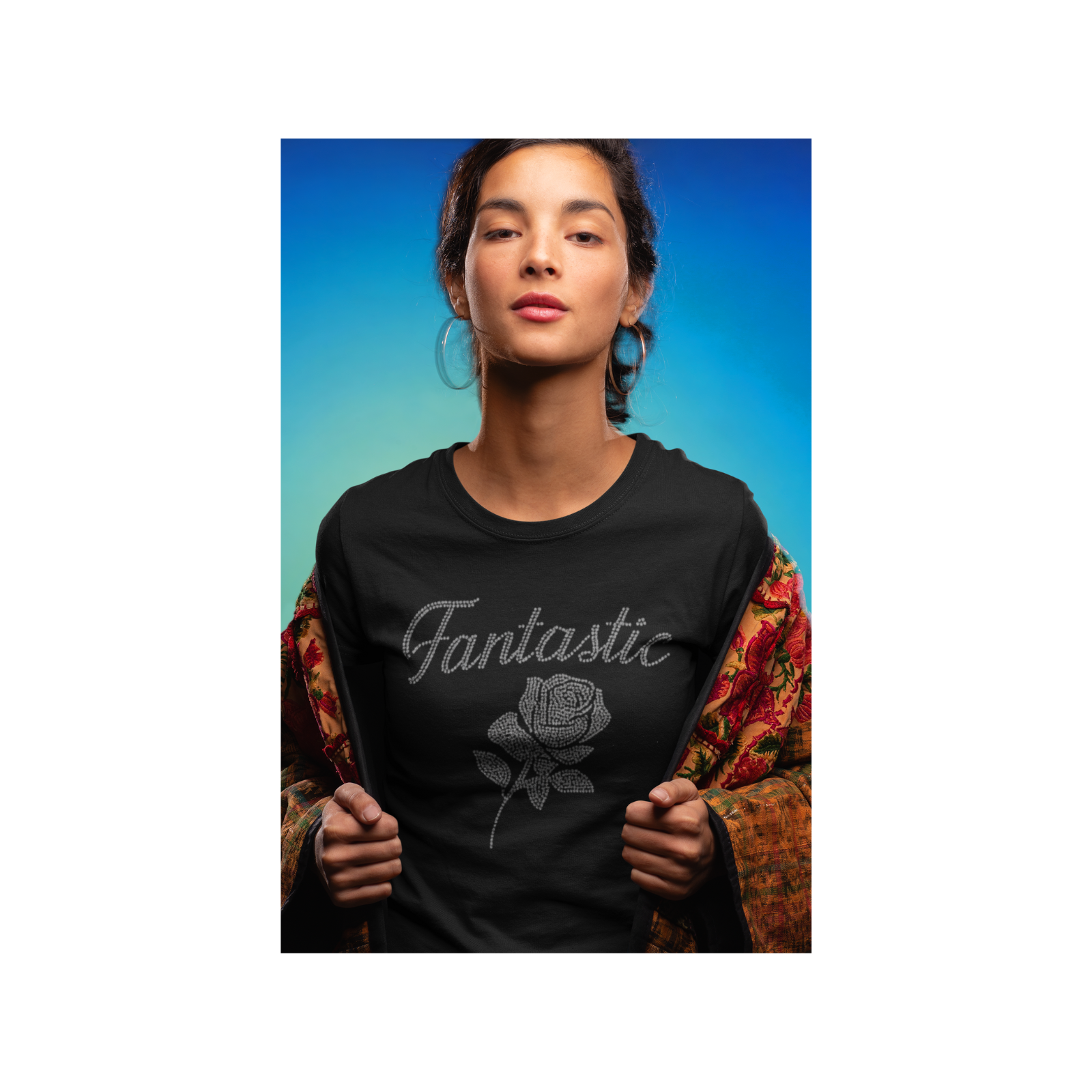 Fantastic Rose Graphic Tee,  Urban Streetwear Unisex T-Shirt, Retro-Inspired Bold Design