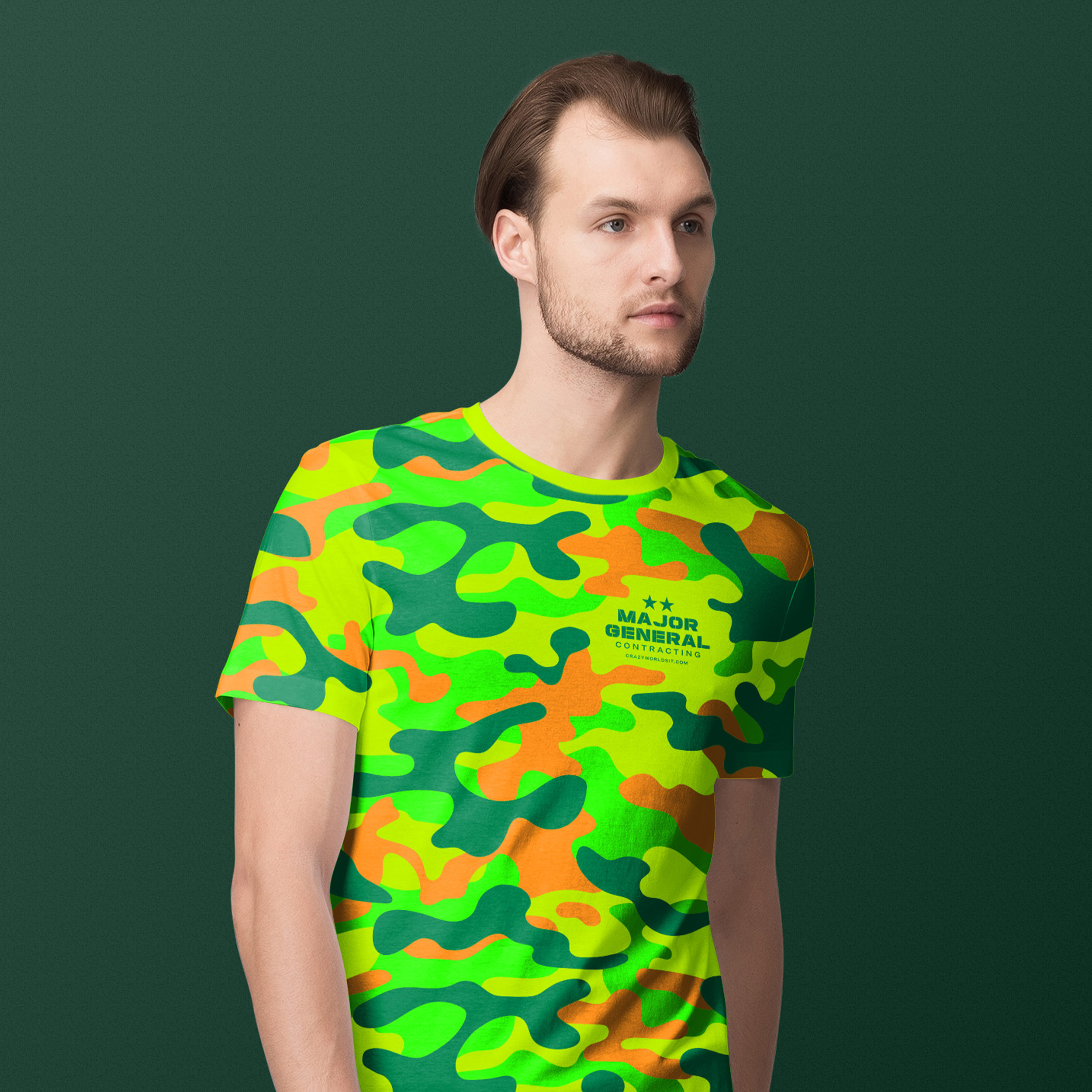 'Hi-Vis Camo' Major General Contracting Unisex T-Shirt product thumbnail image