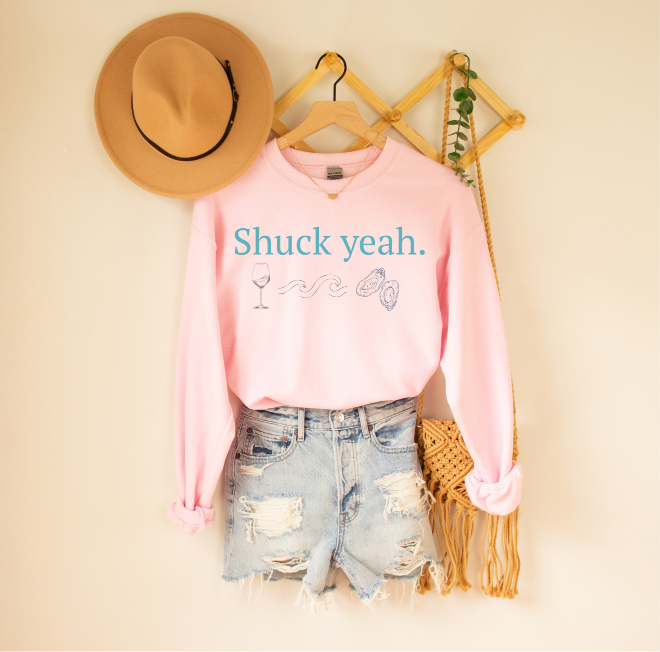 Shuck Yeah! Heavy blend crewneck sweatshirt