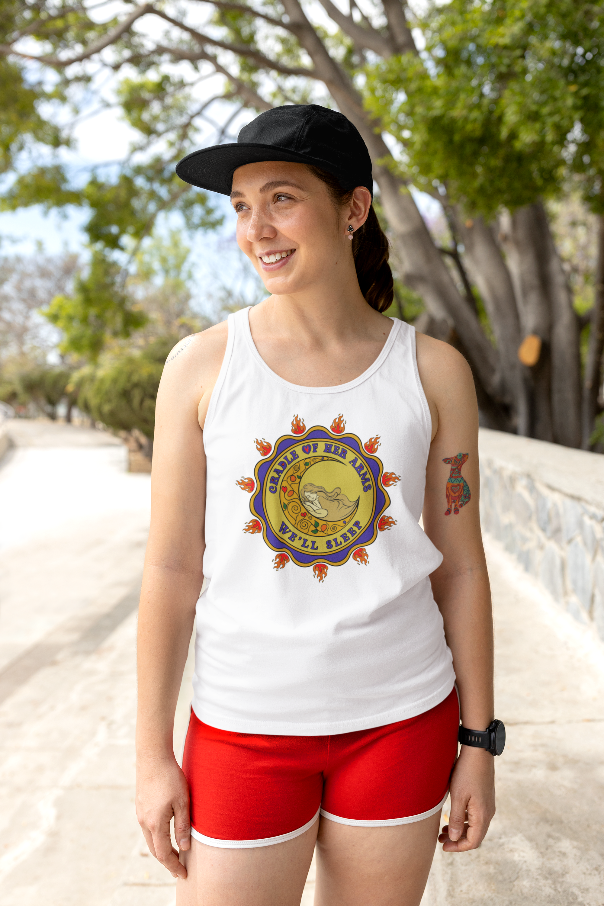 It Burns Within Graphic Unisex Jersey Tank Top - Perfect for Summer, Beach Days, Festivals, Casual Wear, Gift Idea
