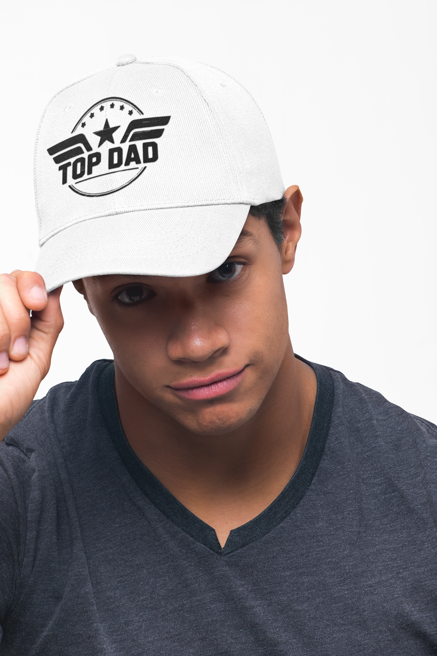 Embroidered Dad Hat for Him Adjustable Cotton Top Dad Cap Funny Cool Gift for Dads Retro Baseball Hat - Classic Snapback Style Dad Cap - Customizable & Stylish Gift for Dads, Father's Day Cap, Casual Wear, Adjustable White Hat product thumbnail image Embroidered Dad Hat for Him Adjustable Cotton Top Dad Cap Funny Cool Gift for Dads Retro Baseball Hat - Classic Snapback Style Dad Cap - Customizable & Stylish Gift for Dads, Father's Day Cap, Casual Wear, Adjustable White Hat product thumbnail image