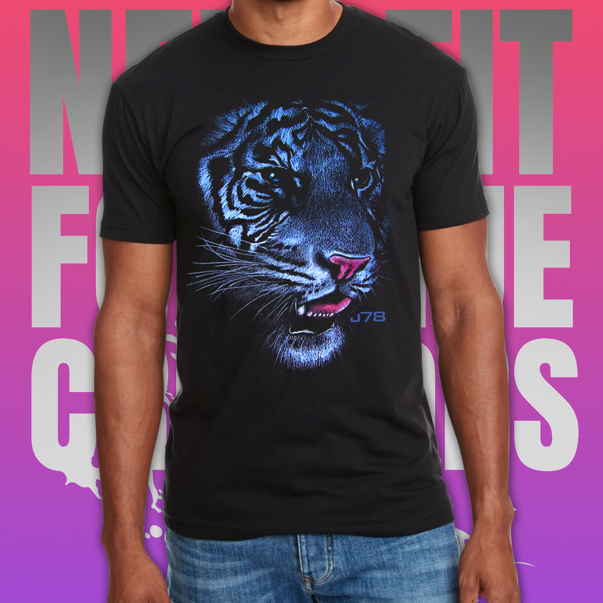 White Stripes - Tiger Print Tee (Unisex)