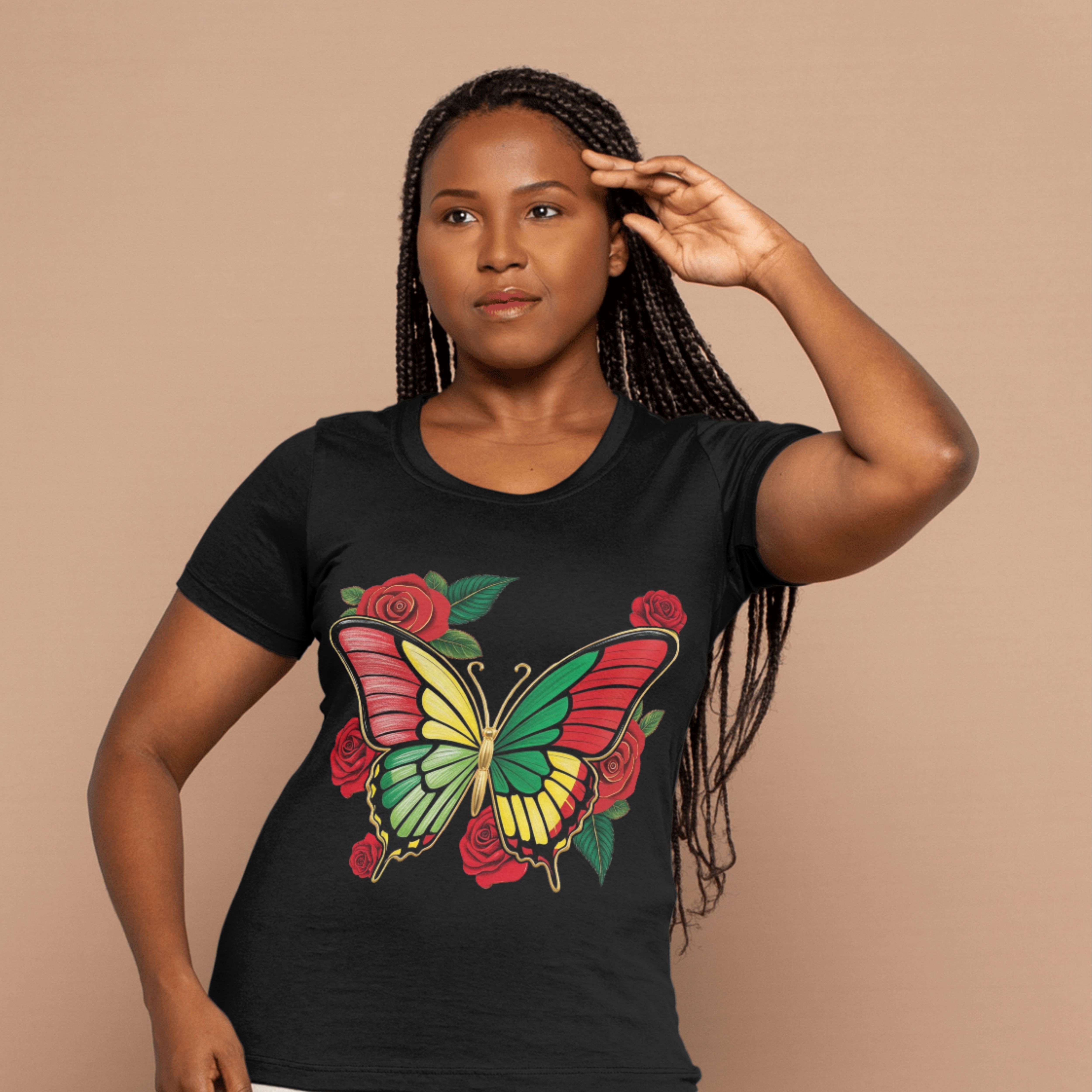 Black Pride Butterfly Tee