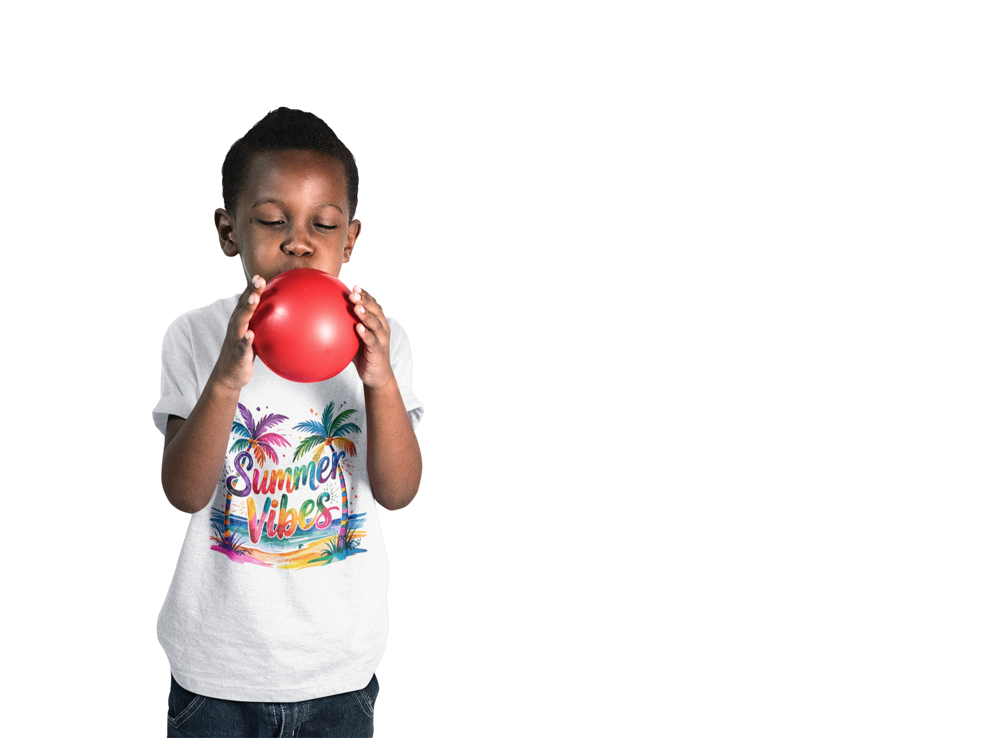 Summer Vibes Kids T-Shirt | Colorful Palm Tree Beach Shirt | Toddler & Youth Summer Tee | Vacation Shirt for Boys & Girls product thumbnail image Summer Vibes Kids T-Shirt | Colorful Palm Tree Beach Shirt | Toddler & Youth Summer Tee | Vacation Shirt for Boys & Girls product thumbnail image