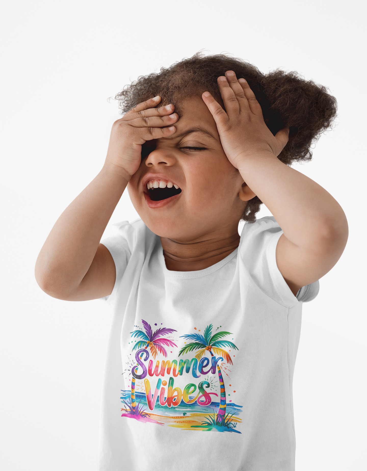 Summer Vibes Kids T-Shirt | Colorful Palm Tree Beach Shirt | Toddler & Youth Summer Tee | Vacation Shirt for Boys & Girls product thumbnail image Summer Vibes Kids T-Shirt | Colorful Palm Tree Beach Shirt | Toddler & Youth Summer Tee | Vacation Shirt for Boys & Girls product thumbnail image