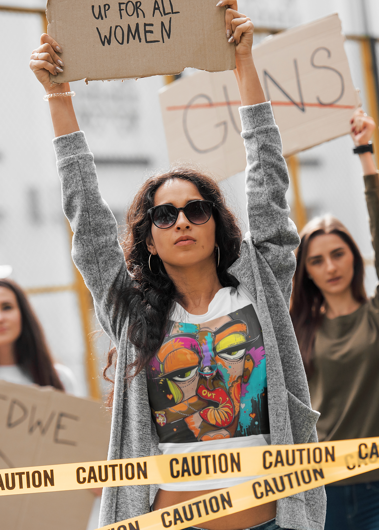 Colorful Graphic Unisex Cotton Tee, Vibrant Art Shirt, Unique Gift for Art Lovers, Trendy Streetwear, Unisex Casual T-Shirt product thumbnail image