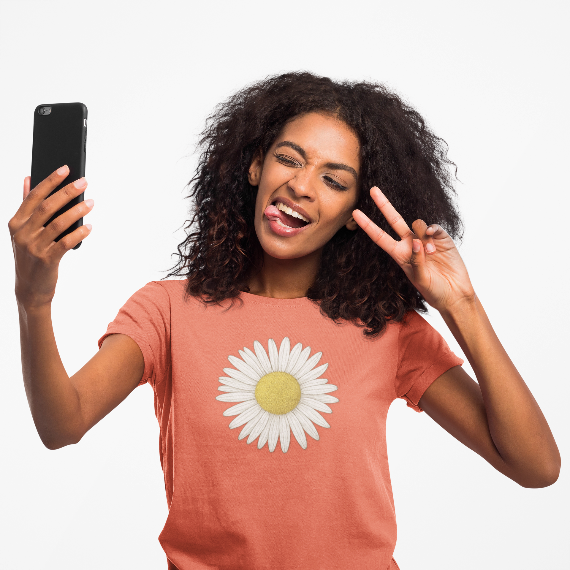Daisy Jersey Tee,  Floral Graphic T-Shirt, Casual Summer Top, Gift for Nature Lovers, Happy Vibes Apparel, Spring Style product thumbnail image