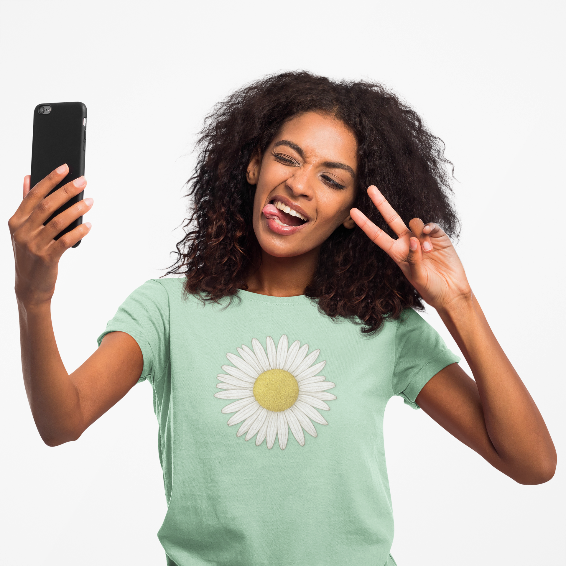 Daisy Jersey Tee,  Floral Graphic T-Shirt, Casual Summer Top, Gift for Nature Lovers, Happy Vibes Apparel, Spring Style product thumbnail image