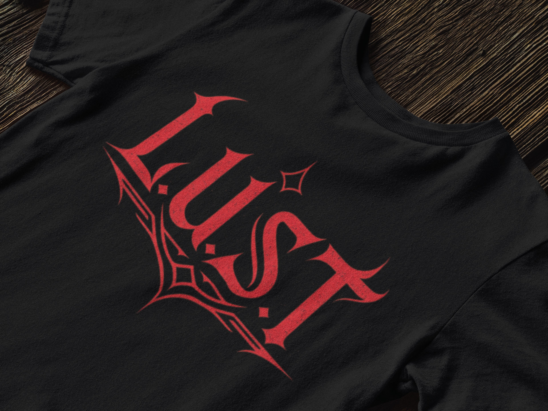 Lust Logo Red - Unisex Softstyle T-Shirt product thumbnail image