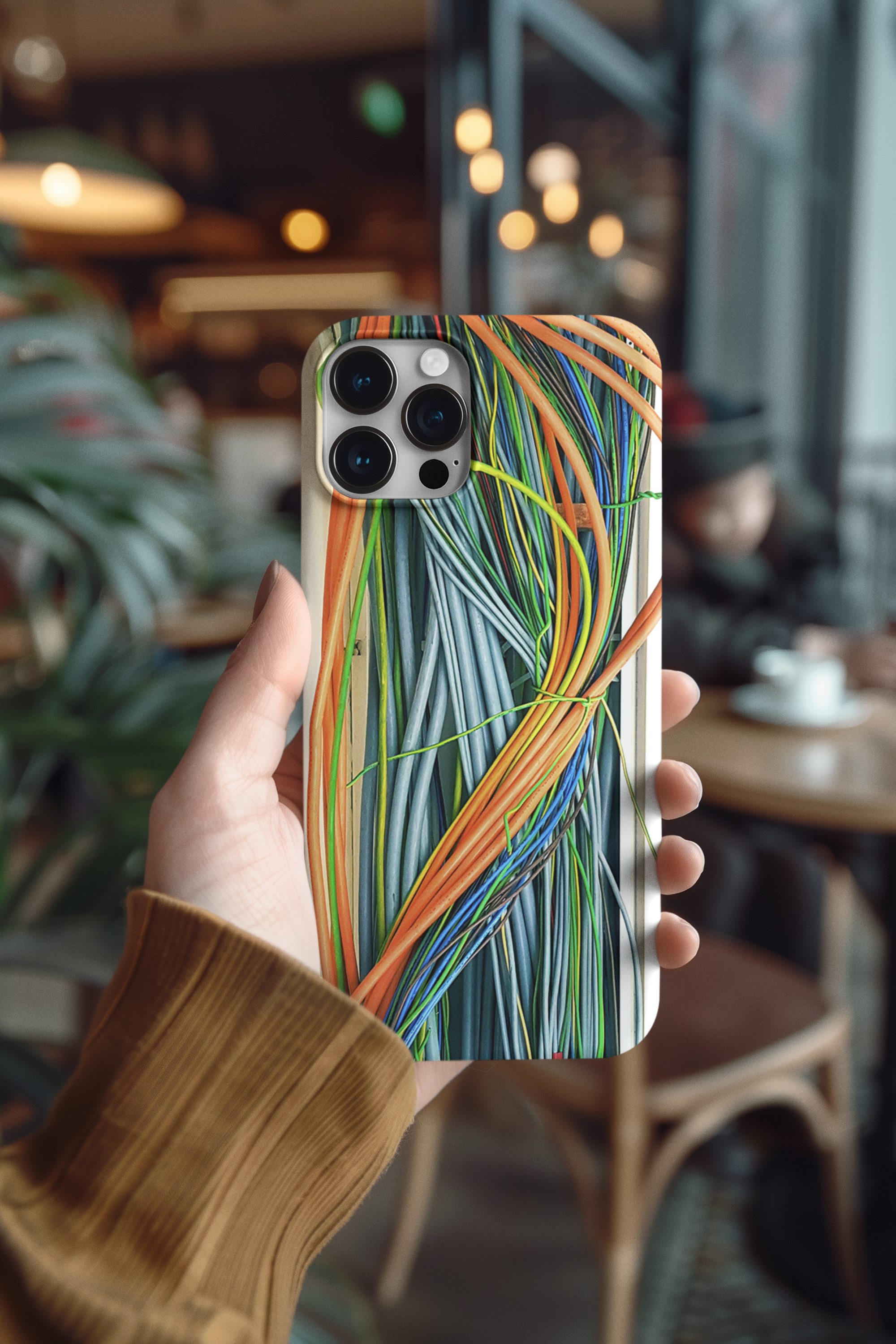 Vibrant Tech Tangle – Chaos Meets Color Tough Case product thumbnail image