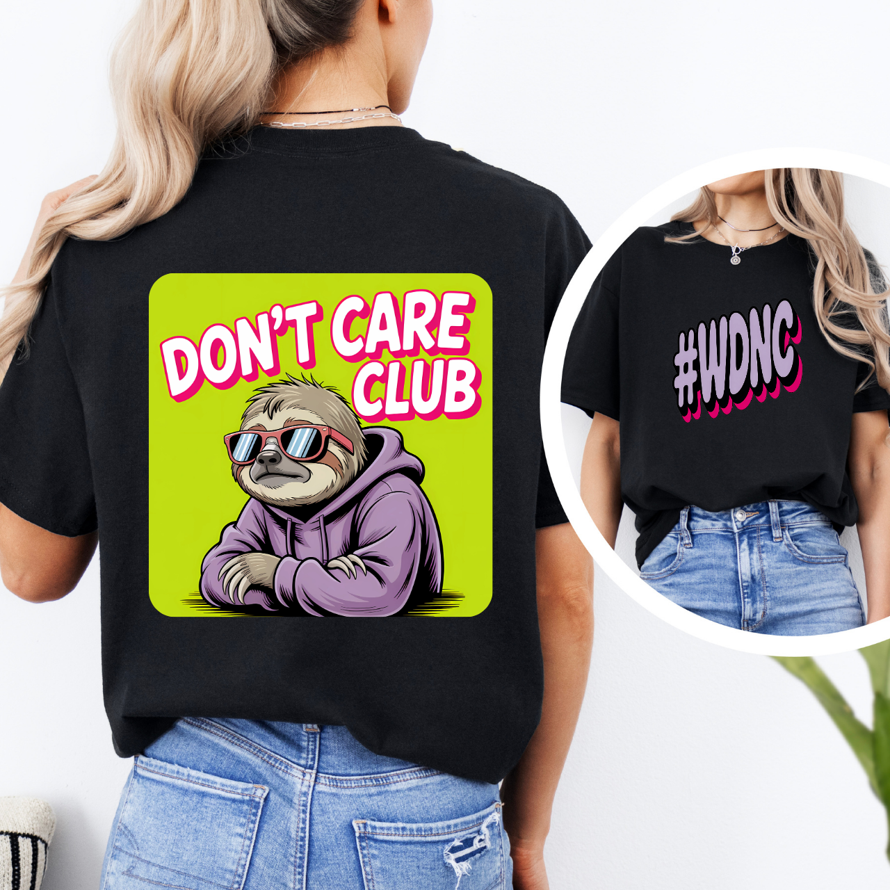 Funny Sloth Don’t Care Club T-Shirt Lazy Vibes Graphic Tee, WDNC Aesthetic Shirt, Chill Retro Hoodie Sloth Shirt, Sarcastic Sloth Gift, Unisex Trendy Tee Funny Sloth Don’t Care Club T-Shirt Lazy Vibes Graphic Tee, WDNC Aesthetic Shirt, Chill Retro Hoodie Sloth Shirt, Sarcastic Sloth Gift, Unisex Trendy Tee