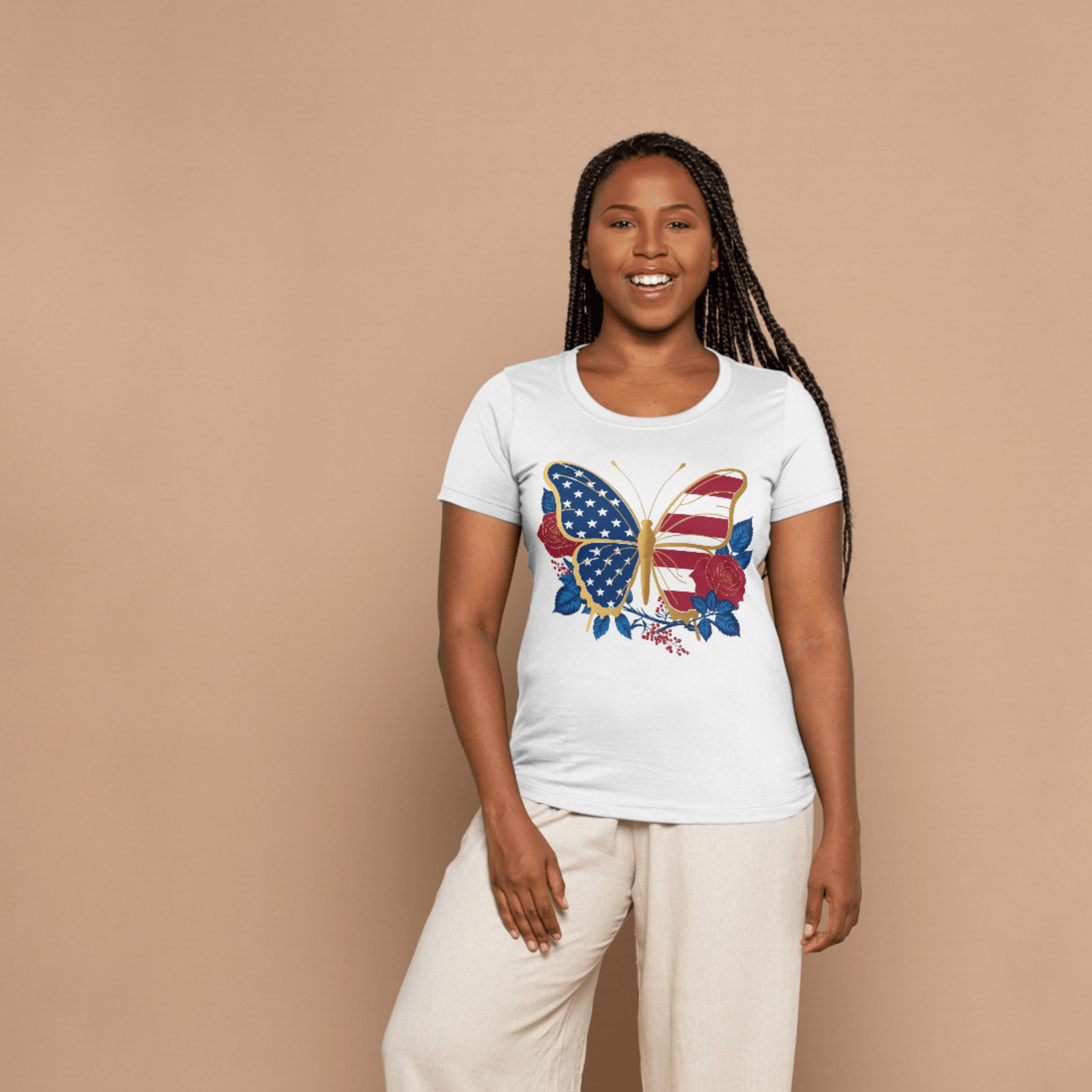 Patriotic Butterfly Tee