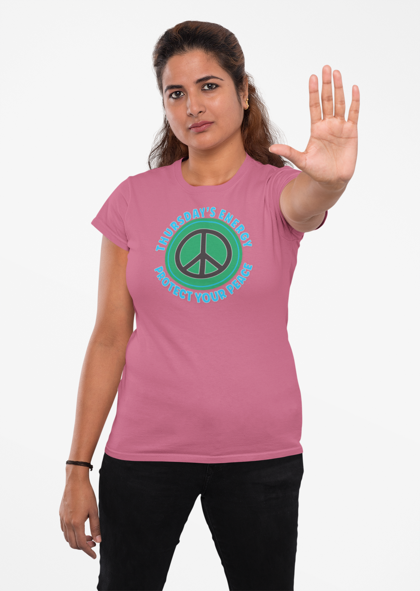 Protect Your Peace Unisex T-Shirt – Hello Me Thursday Tee with Empowering Weekly Message product thumbnail image