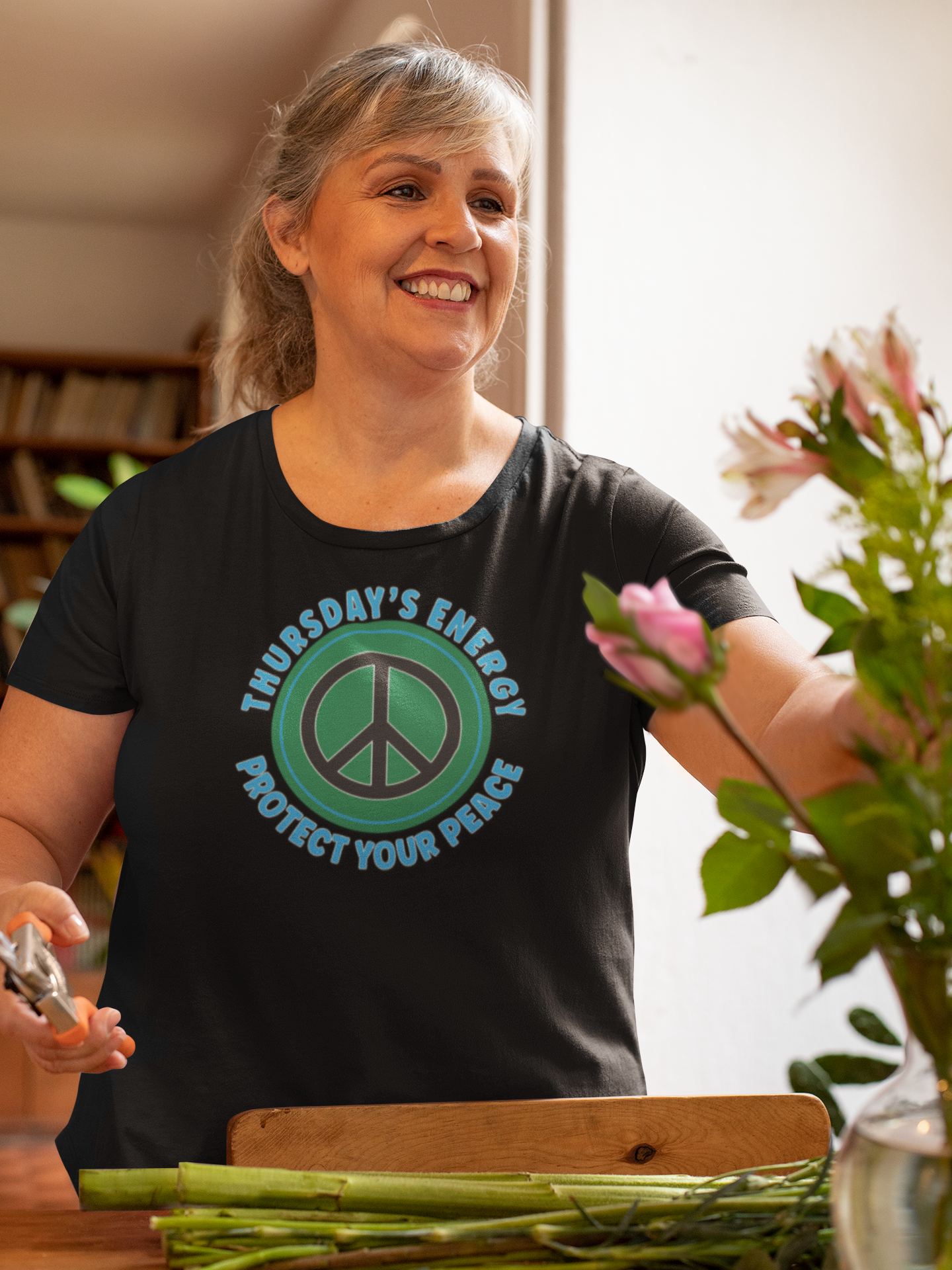 Protect Your Peace Unisex T-Shirt – Hello Me Thursday Tee with Empowering Weekly Message product thumbnail image