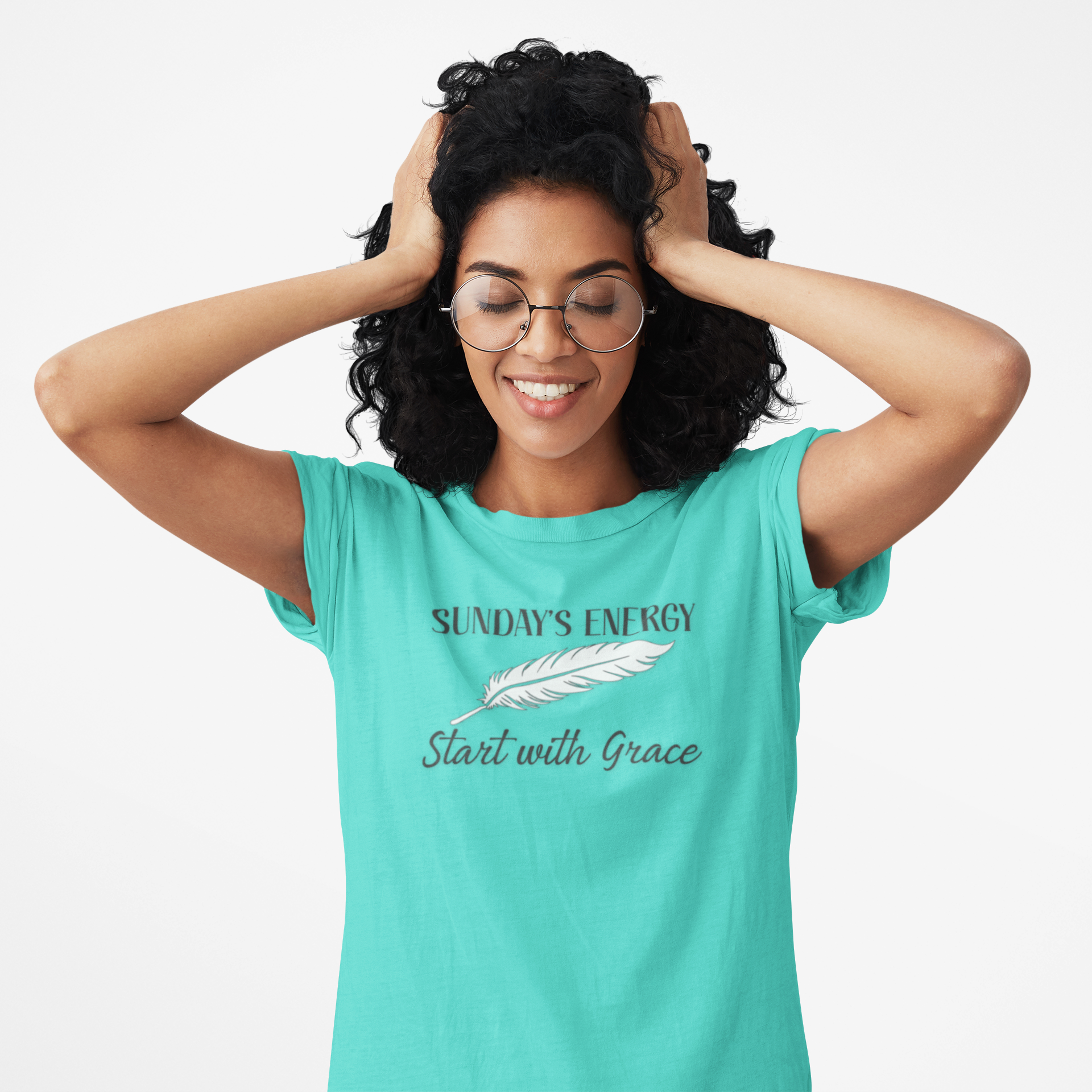 ,Sunday Energy Tee – “Start with Grace” | Soft Strength Tee | Unisex Rest Day Shirt | Hello Me Capsule – Sunday Soulwear Motivational T-Shirt, Unisex Graphic Shirt, Gift for Her, Everyday Comfort Wear, Mindfulness Apparel product thumbnail image