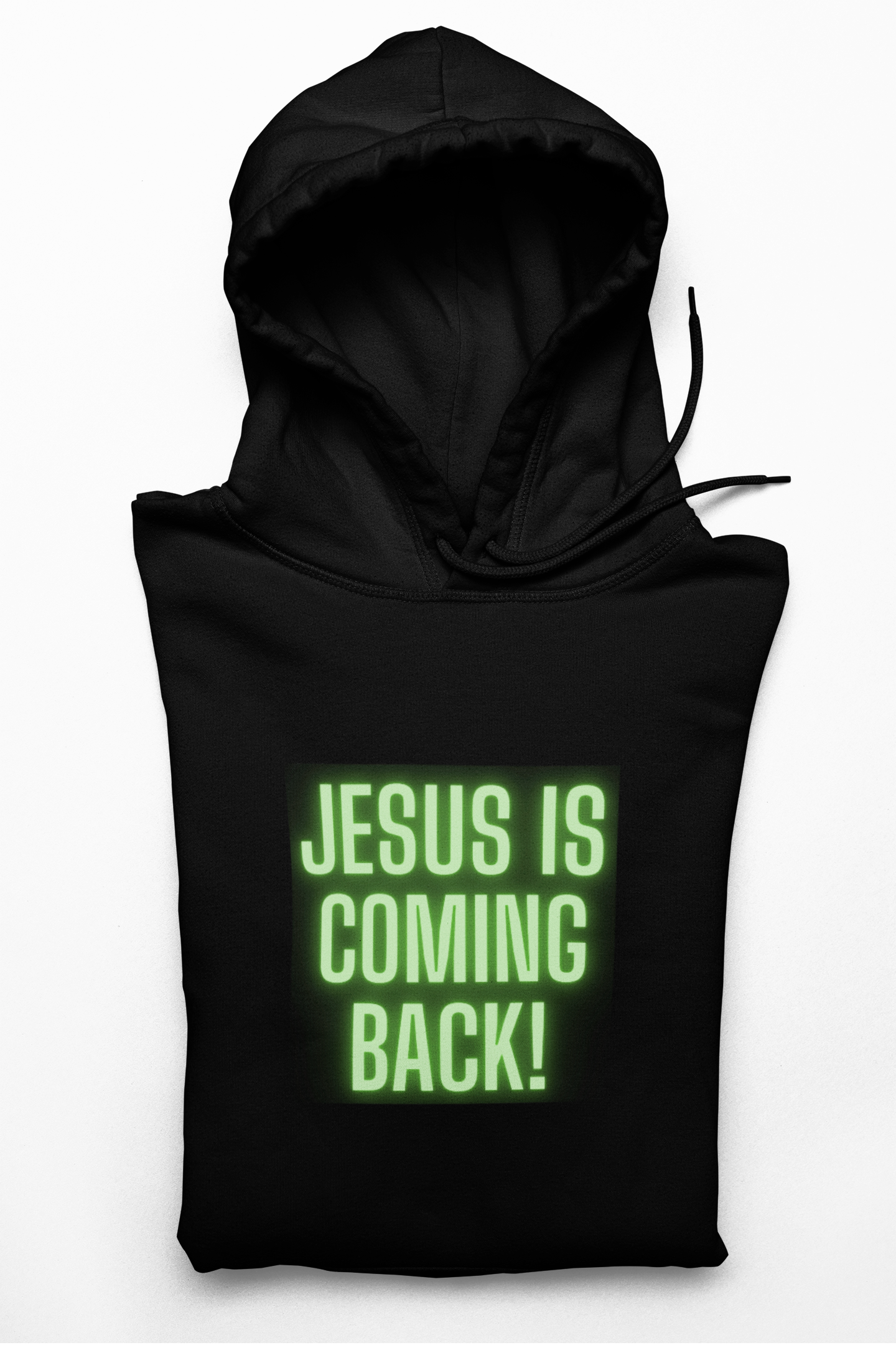 Fleece Hoodie - Jesus is Coming Back Design Fleece Hoodie - Jesus is Coming Back Design