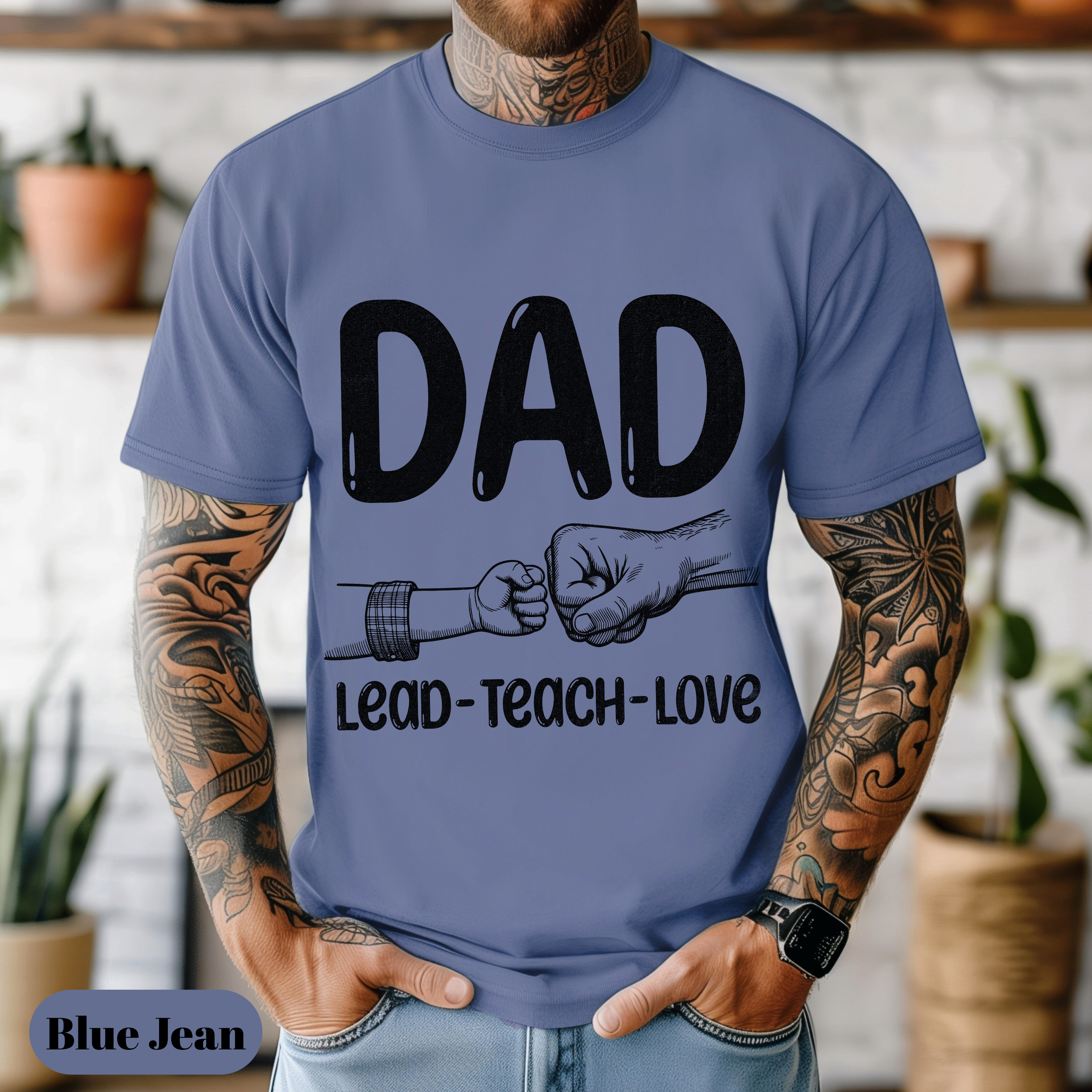 Dad Lead Teach Love T-Shirt, Father's Day Gift, Comfort Colors® Tshirt, Birthday Present for Dad, Men Cotton Tee, Dad Apparel, Family Love Shirt, Casual Wear, Father's Day Present product thumbnail image Dad Lead Teach Love T-Shirt, Father's Day Gift, Comfort Colors® Tshirt, Birthday Present for Dad, Men Cotton Tee, Dad Apparel, Family Love Shirt, Casual Wear, Father's Day Present product thumbnail image