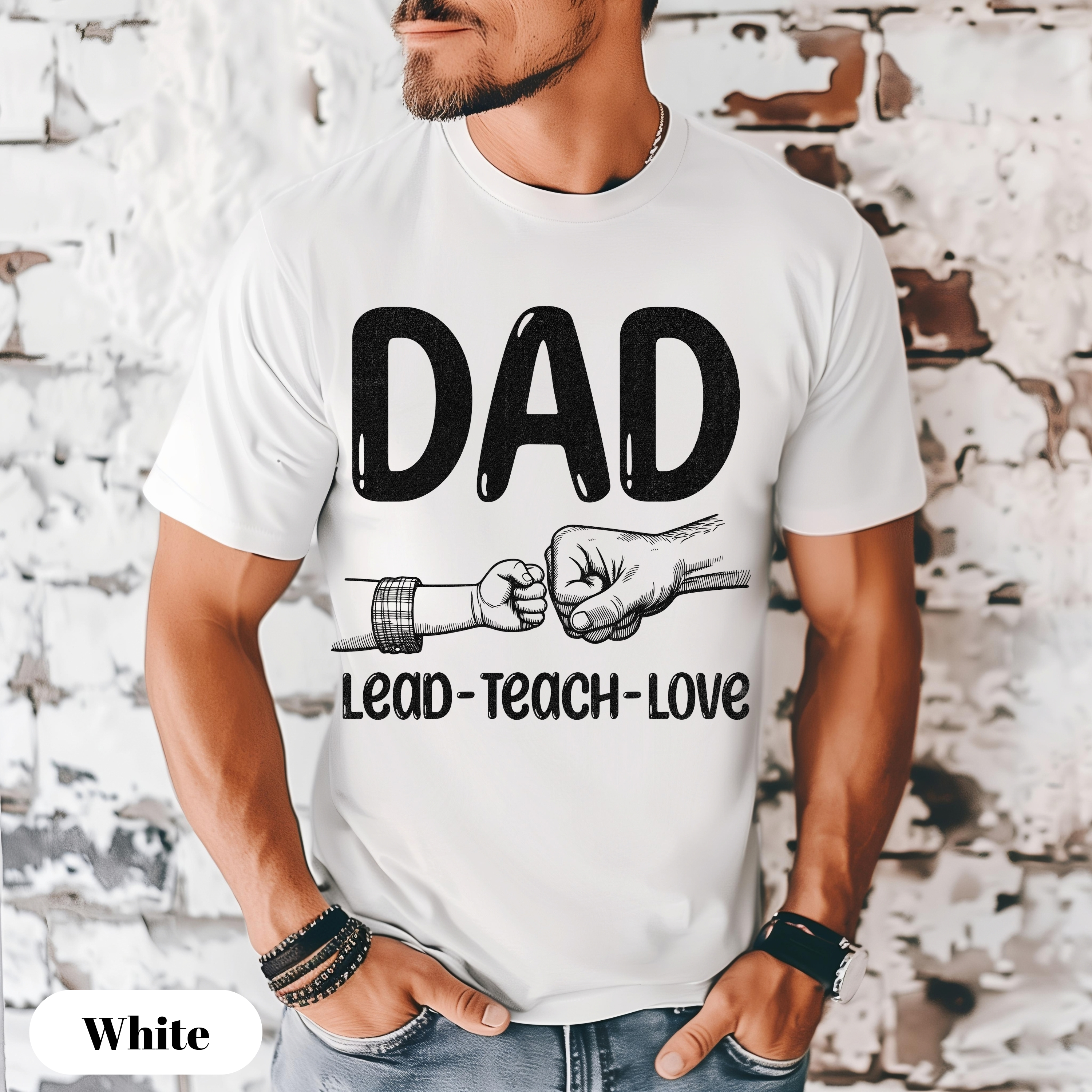 Dad Lead Teach Love T-Shirt, Father's Day Gift, Comfort Colors® Tshirt, Birthday Present for Dad, Men Cotton Tee, Dad Apparel, Family Love Shirt, Casual Wear, Father's Day Present product thumbnail image Dad Lead Teach Love T-Shirt, Father's Day Gift, Comfort Colors® Tshirt, Birthday Present for Dad, Men Cotton Tee, Dad Apparel, Family Love Shirt, Casual Wear, Father's Day Present product thumbnail image