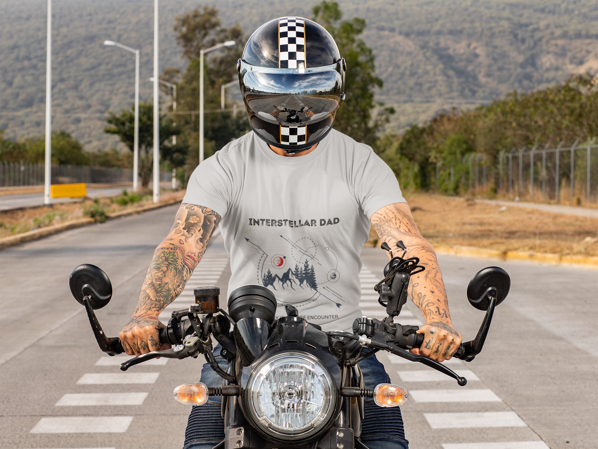"Interstellar Dad" Men's Softstyle T-Shirt Gildan 64000 Unisex Tee Cosmic Outdoor Apparel Space Lover Gift product thumbnail image "Interstellar Dad" Men's Softstyle T-Shirt Gildan 64000 Unisex Tee Cosmic Outdoor Apparel Space Lover Gift product thumbnail image