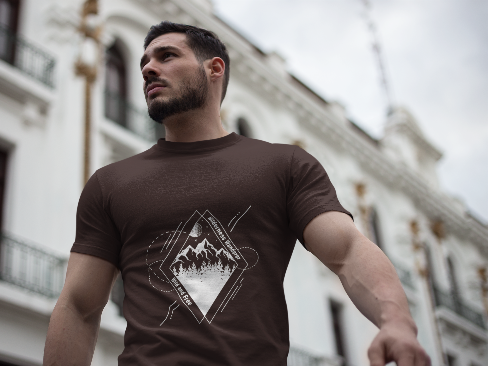 "Wilderness Wanderer" Men's Unisex Outdoor T-Shirt Gildan 64000 Softstyle Tee Adventure Apparel for Hiking, Camping & Exploring product thumbnail image "Wilderness Wanderer" Men's Unisex Outdoor T-Shirt Gildan 64000 Softstyle Tee Adventure Apparel for Hiking, Camping & Exploring product thumbnail image
