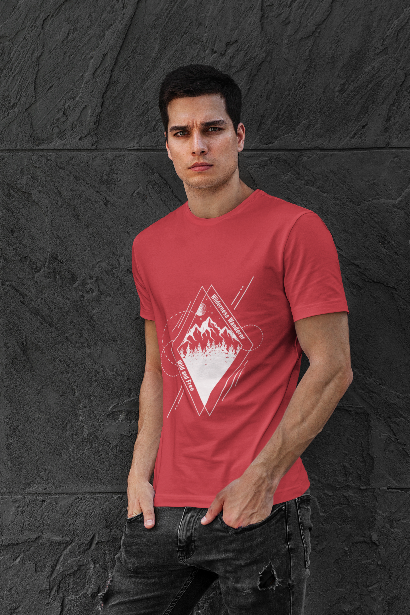 "Wilderness Wanderer" Men's Unisex Outdoor T-Shirt Gildan 64000 Softstyle Tee Adventure Apparel for Hiking, Camping & Exploring product thumbnail image "Wilderness Wanderer" Men's Unisex Outdoor T-Shirt Gildan 64000 Softstyle Tee Adventure Apparel for Hiking, Camping & Exploring product thumbnail image